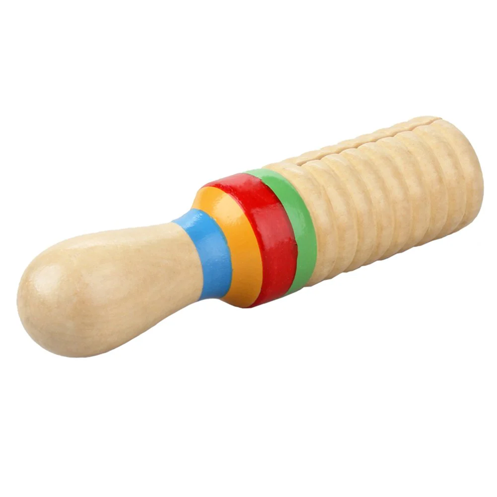 Hölzerne Guiro, Guiro Crow Sounder Spielzeug Percussion Musikinstrument für Kinder - Image 4