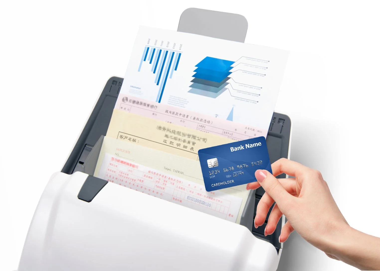 Home Office-Mustek iDocScan P45 High Speed Documentscanner weiß - Image 15