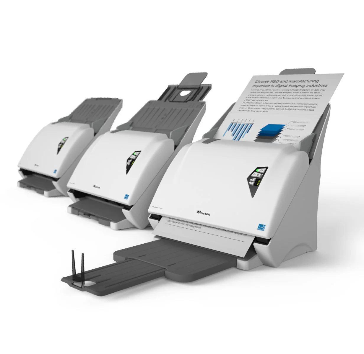 Home Office-Mustek iDocScan P45 High Speed Documentscanner weiß - Image 5