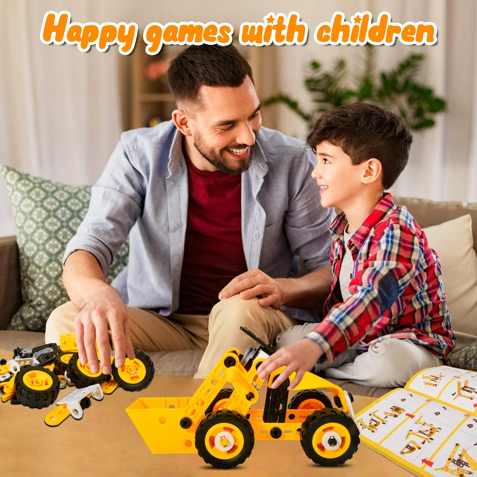 HOMETTER Mint Lernspielzeug | 10-in-1 Ingenieur-Set (108 Teile) für Kinder 3+ | Baufahrzeuge & Kran-Kreativset Jungen/Mädchen - Image 7