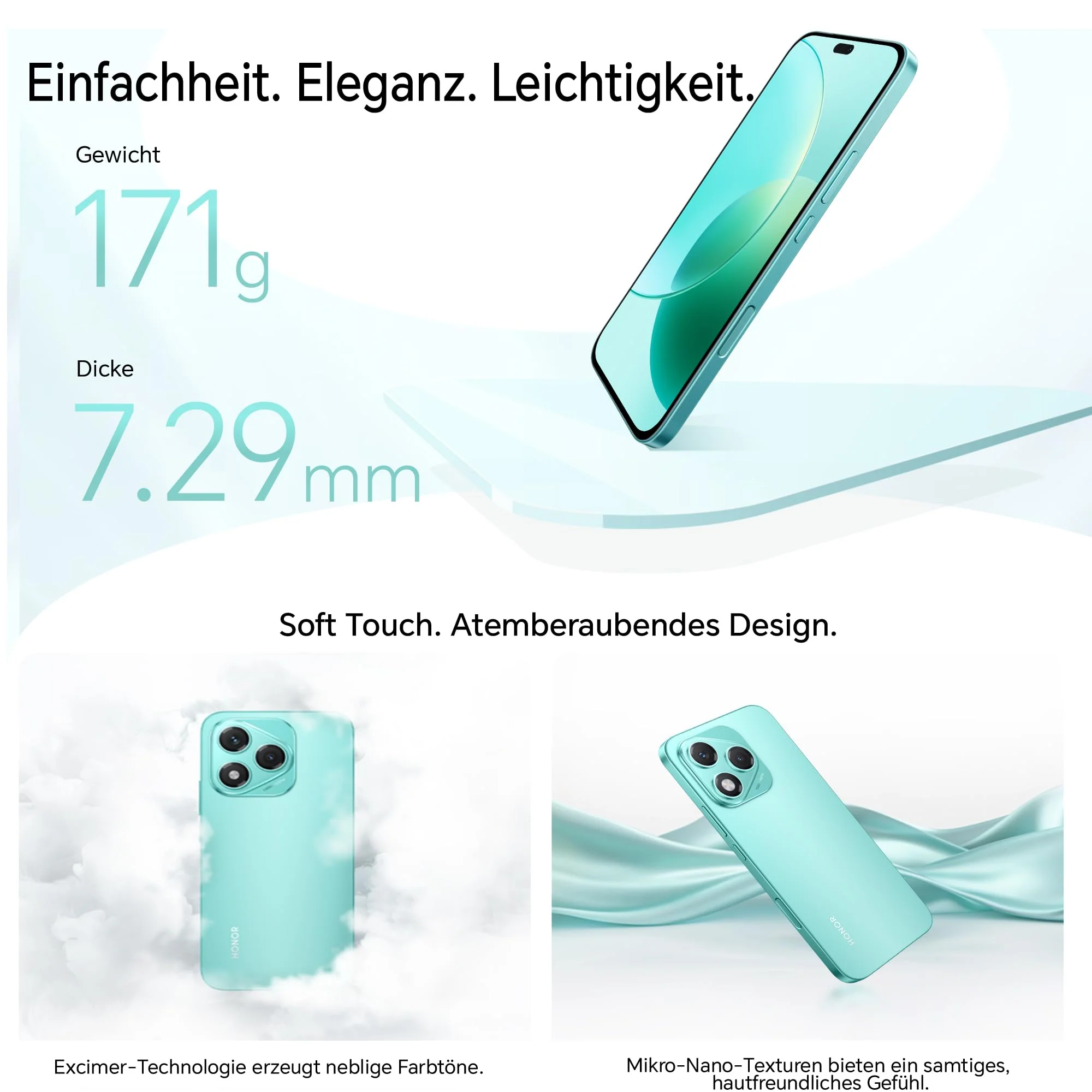 HONOR 400 Lite Smartphone 5G Dual SIM NFC, 256GB/8GB RAM, Simlockfrei Android-Handy ohne Vertrag (108MP mit AI-Kamerataste, 6,7 Zoll Display, 5230mAh, Android 15) Mars Green - Image 7