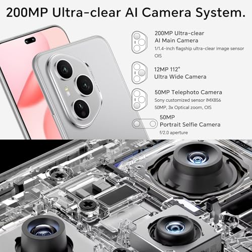 HONOR 400 Pro 5G Handys, 12 GB 512 GB Smartphone, 200 MP ultraklare KI-Kamera, Snapdragon 8 Gen 3, 6,7" 120 Hz AMOLED, 5170 mAh, Dual-SIM, NFC, ohne Ladegerät, Grau - Image 10