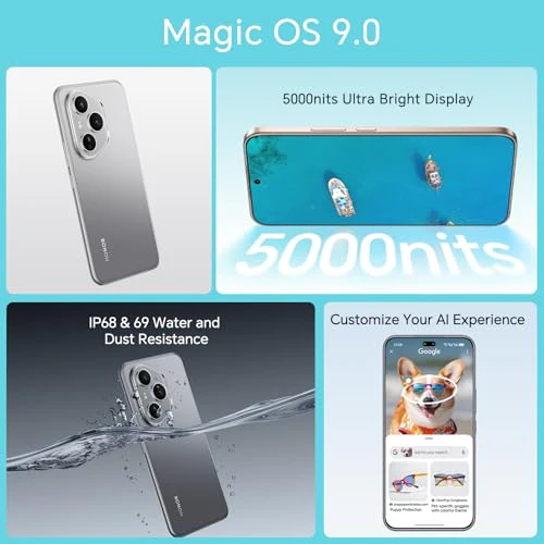 HONOR 400 Pro 5G Handys, 12 GB 512 GB Smartphone, 200 MP ultraklare KI-Kamera, Snapdragon 8 Gen 3, 6,7" 120 Hz AMOLED, 5170 mAh, Dual-SIM, NFC, ohne Ladegerät, Grau - Image 13