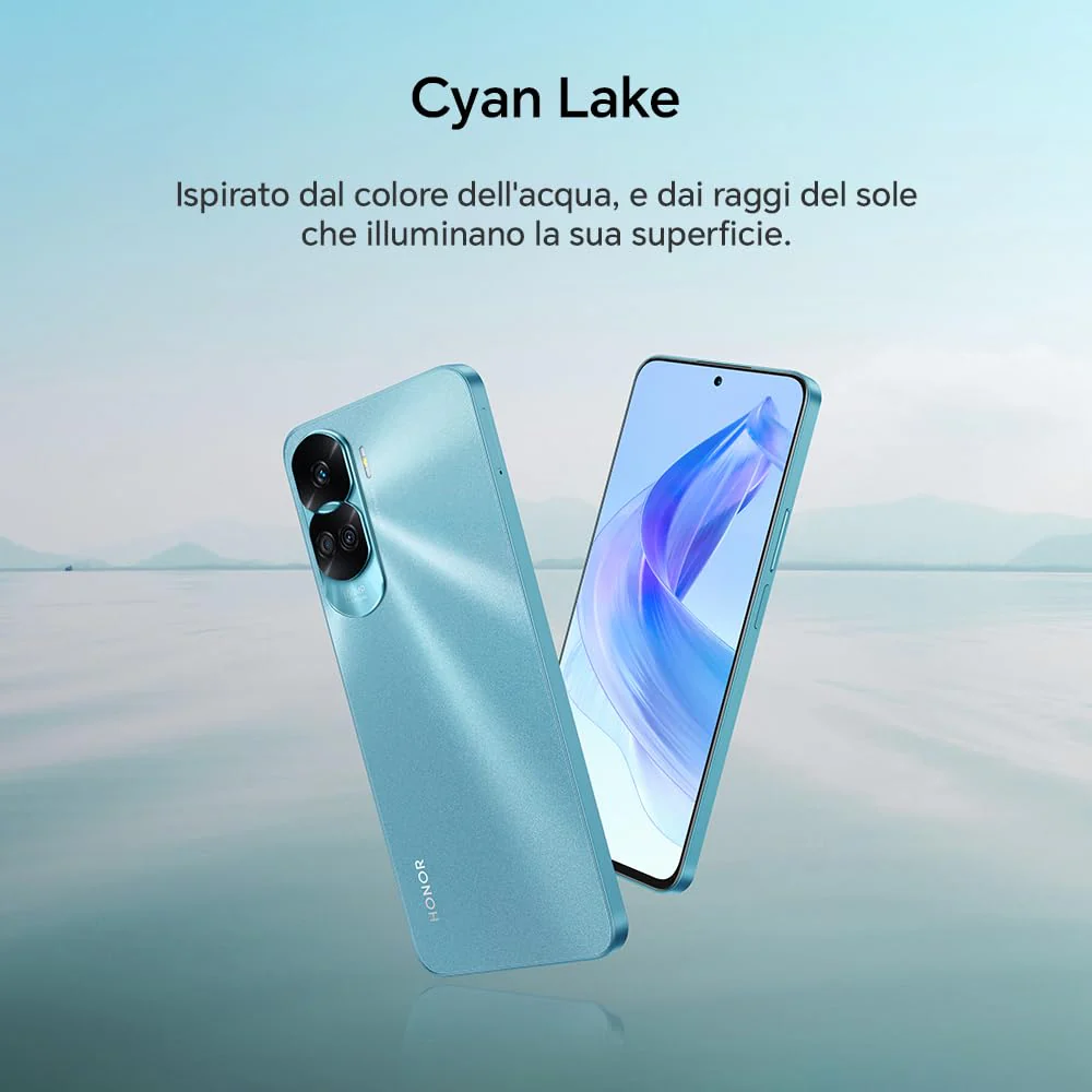 HONOR 90 Lite Smartphone 5G, 8 GB RAM und 256 GB, FullView Display von 6,7 Zoll bei 90 Hz, Dreifachkamera mit 100 MP mit 4500 mAh Akku, Dual SIM, Android 13, Cyan Lake - Image 9