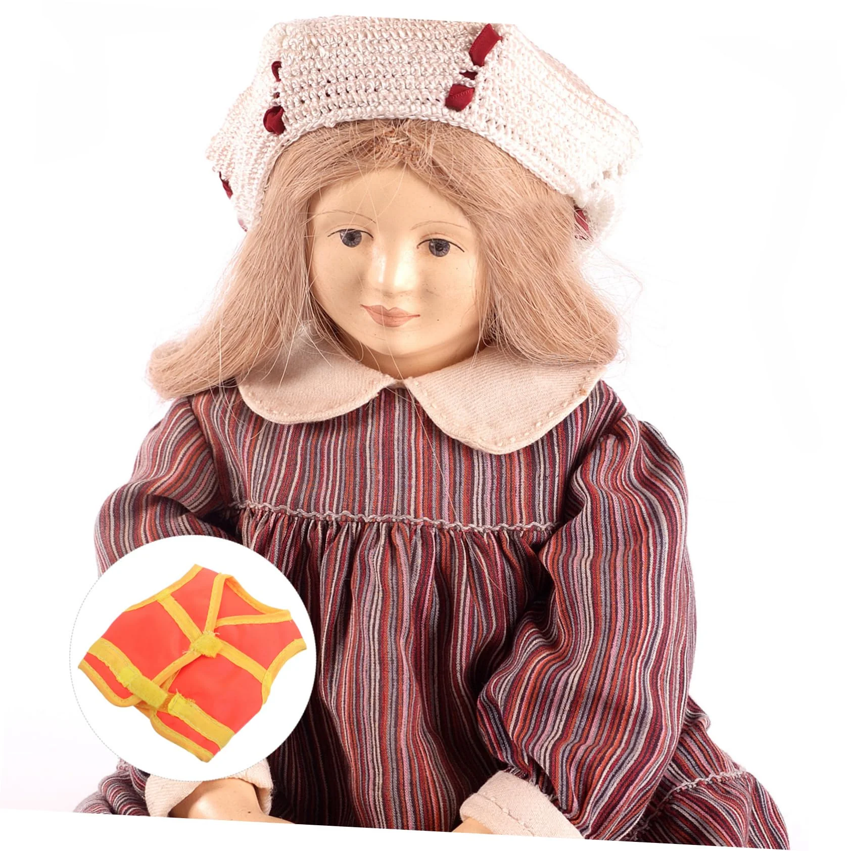 HOODANCOS 6 Zoll Bjd Puppen Reflektorweste FüR 1/6 Actionfigur Sicherheitsweste Aus Polyester Oranger Doll ZubehöR FüR Flugpersonal Und Soldaten - Image 3