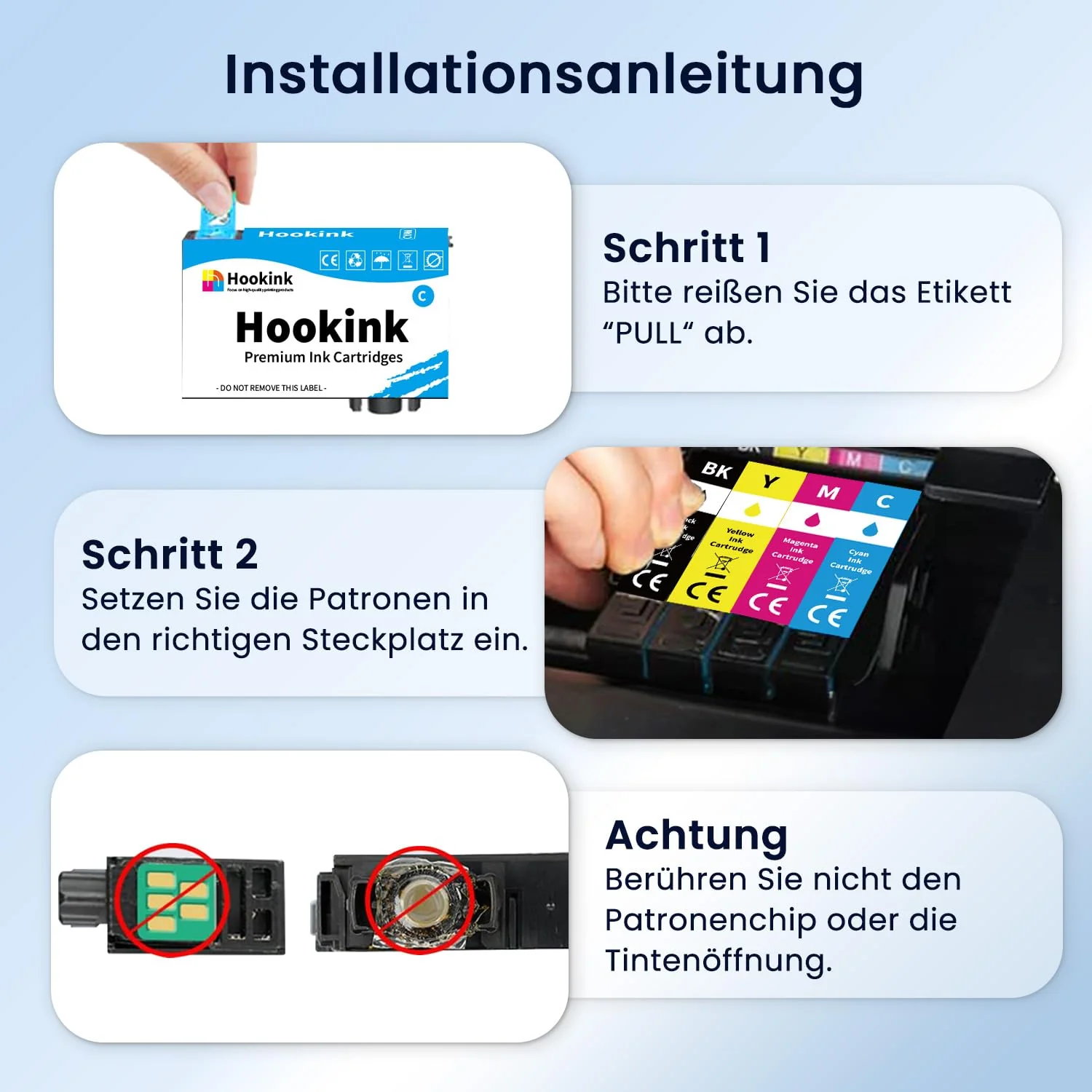 Hookink 16XL Druckerpatronen Multipack Ersatz für Epson 16XL16 XL Patronen für Epson WF-2760 WF-2510 WF-2630 WF-2660 WF-2010 WF-2540 W-F2750 WF-2650 WF-2520 WF-2530 (12er-Pack) - Image 5