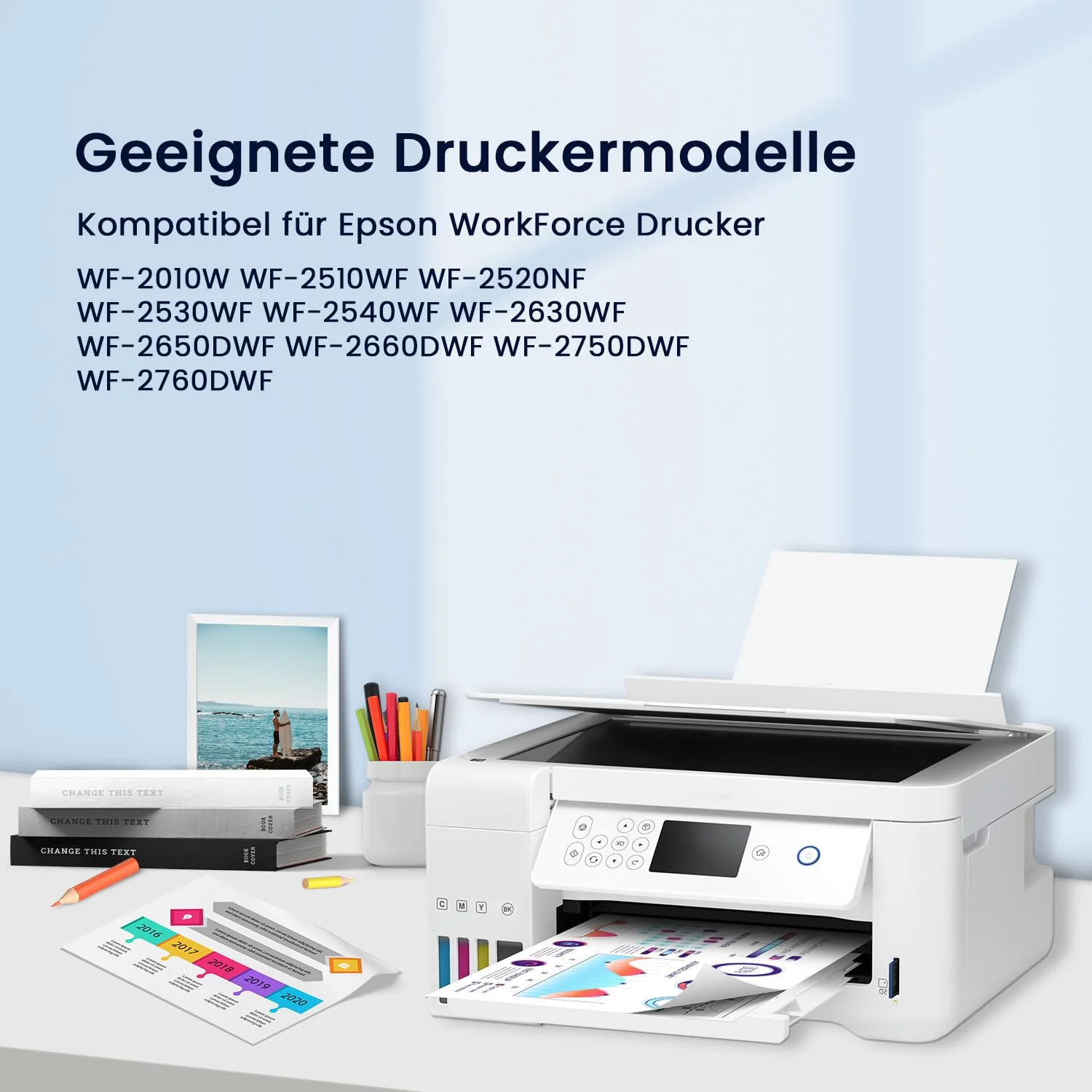 Hookink 16XL Druckerpatronen Multipack Ersatz für Epson 16XL16 XL Patronen für Epson WF-2760 WF-2510 WF-2630 WF-2660 WF-2010 WF-2540 W-F2750 WF-2650 WF-2520 WF-2530 (12er-Pack) - Image 8