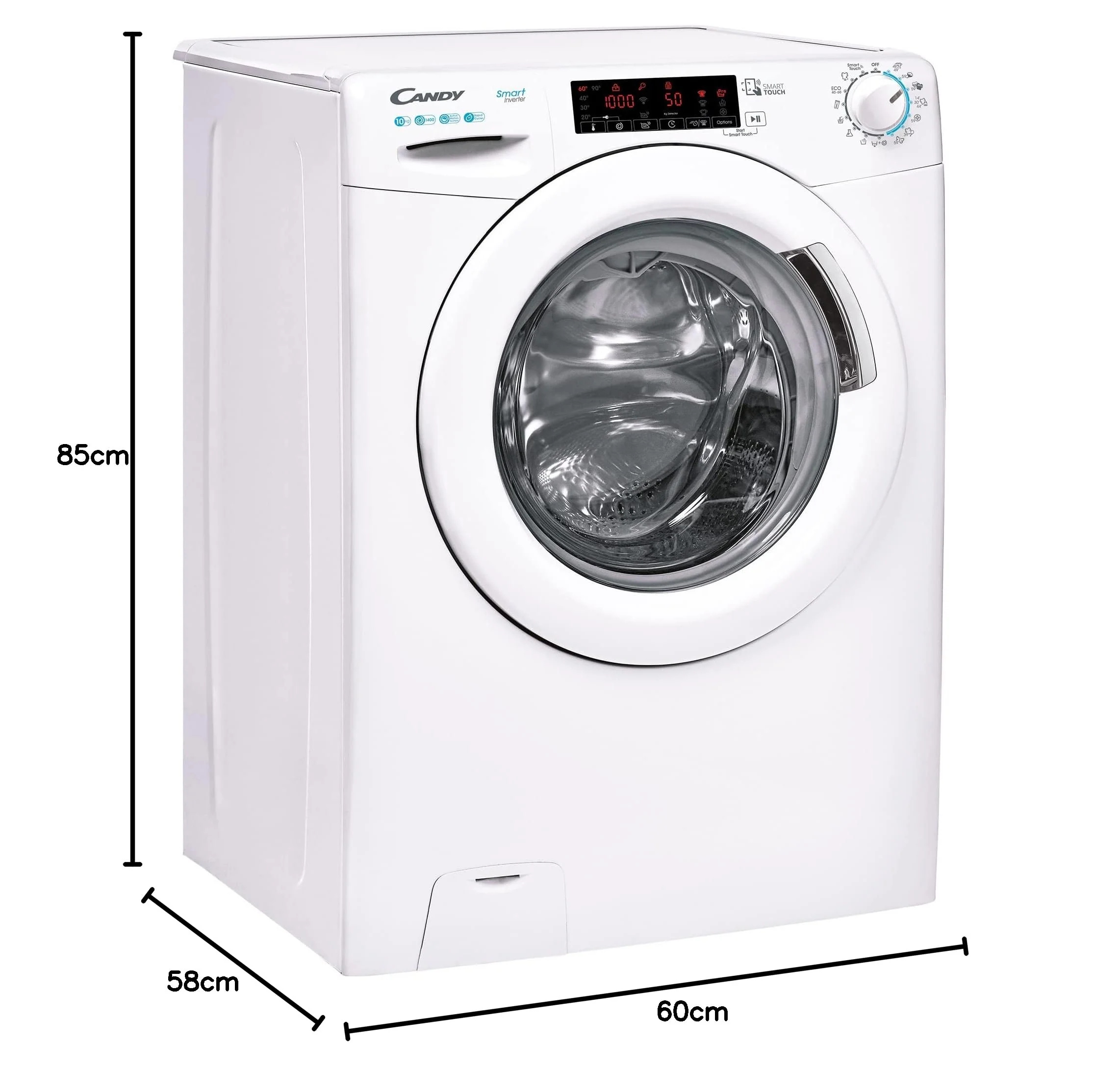 Hoover CS 1410TXME/1-S Waschmaschine, 10 kg, Energieeffizienzklasse A, Inverter-Motor - Image 8