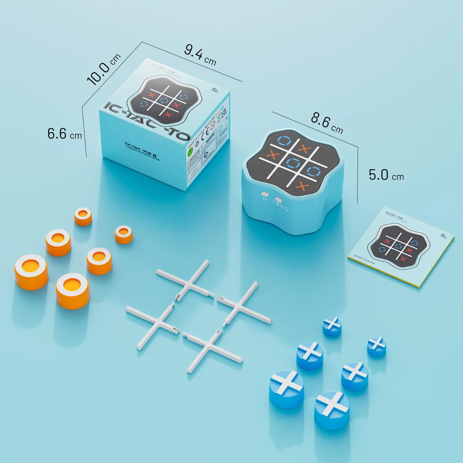 Hot Bee Tic Tac Toe Extreme, Elektronisches Tic Tac Toe Spiel für Erwachsene Kinder, Reisespiele Brettspiele, Gedächtnisspiele, Weihnachts Geschenk für Kinder 3-10 Jahre - Image 2
