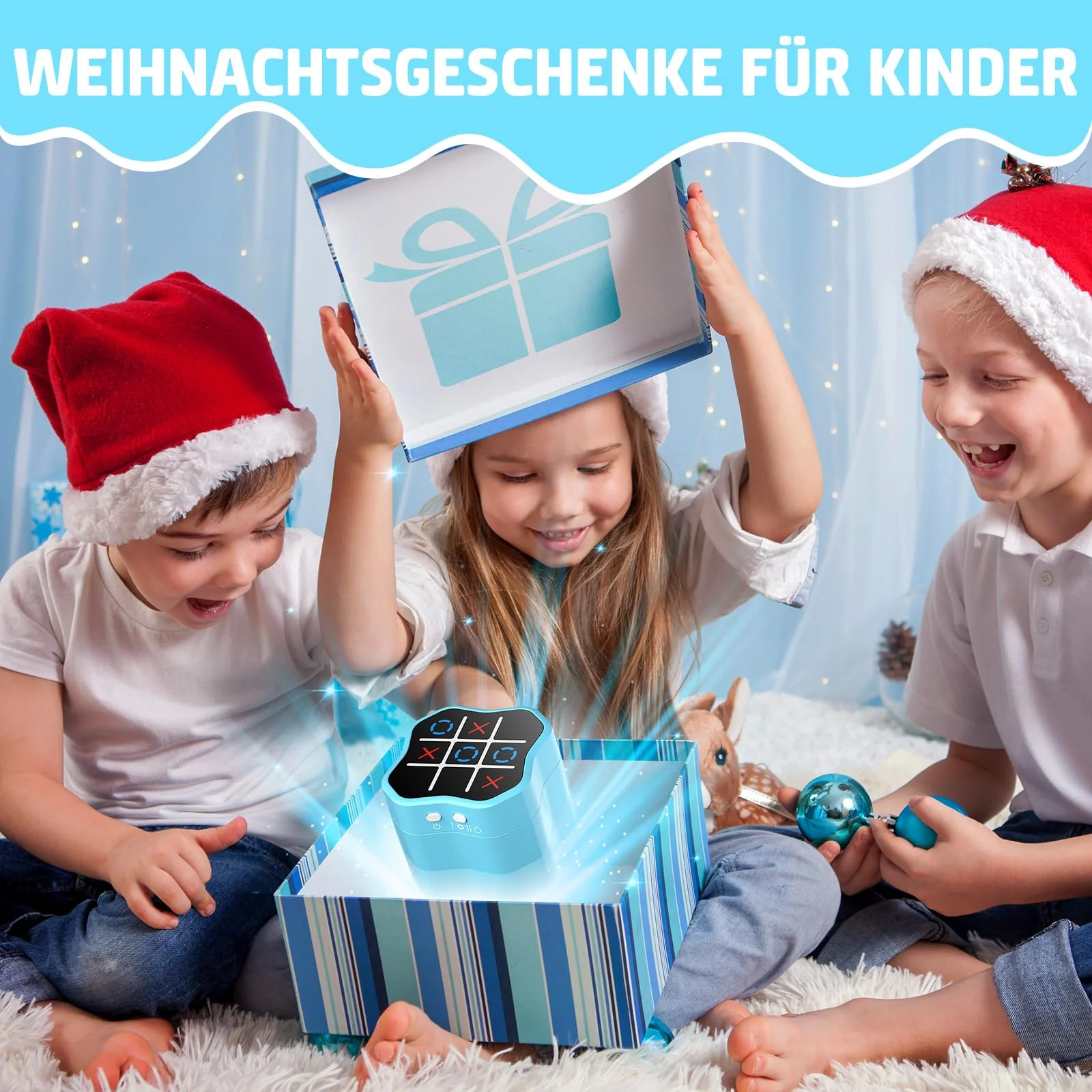 Hot Bee Tic Tac Toe Extreme, Elektronisches Tic Tac Toe Spiel für Erwachsene Kinder, Reisespiele Brettspiele, Gedächtnisspiele, Weihnachts Geschenk für Kinder 3-10 Jahre - Image 3
