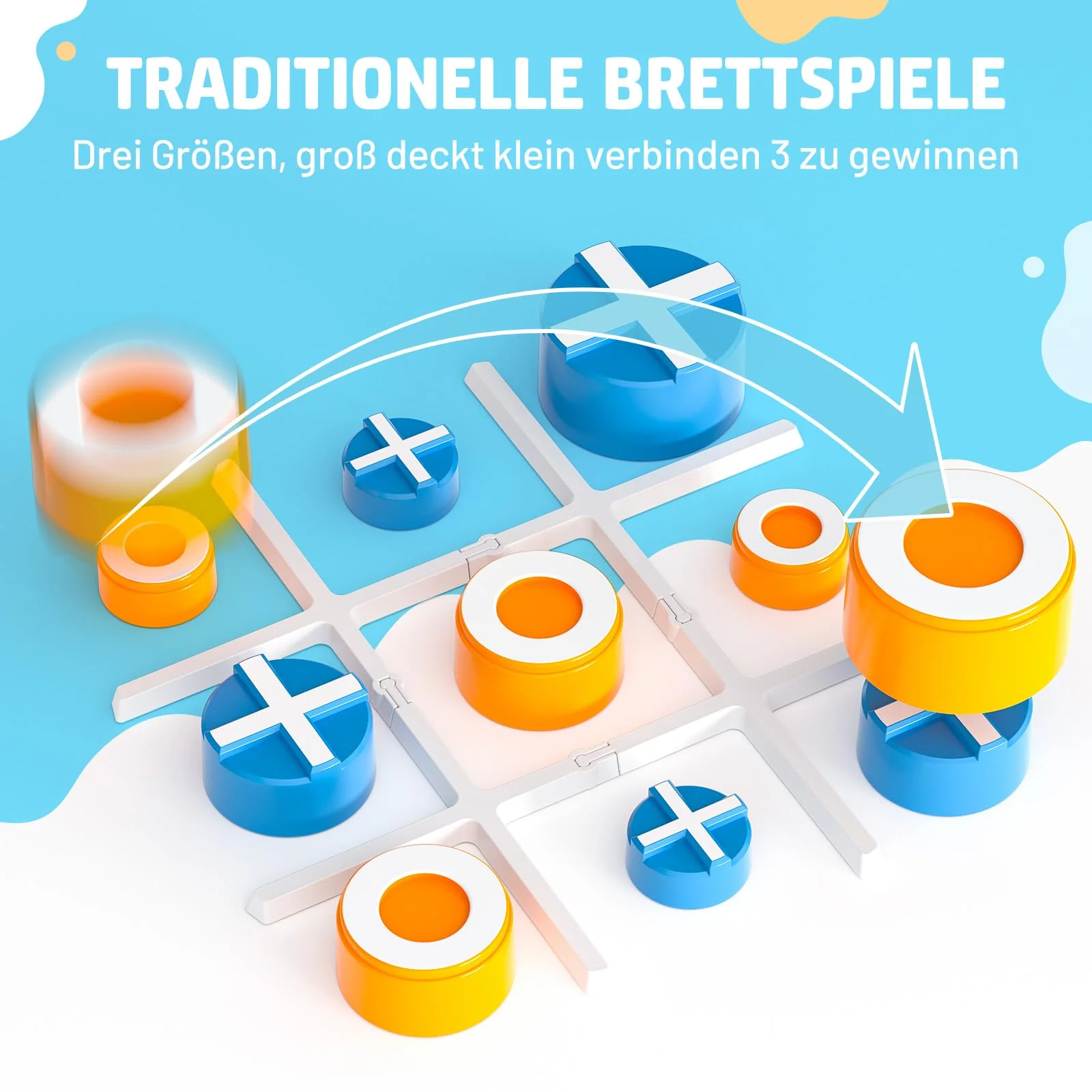 Hot Bee Tic Tac Toe Extreme, Elektronisches Tic Tac Toe Spiel für Erwachsene Kinder, Reisespiele Brettspiele, Gedächtnisspiele, Weihnachts Geschenk für Kinder 3-10 Jahre - Image 4