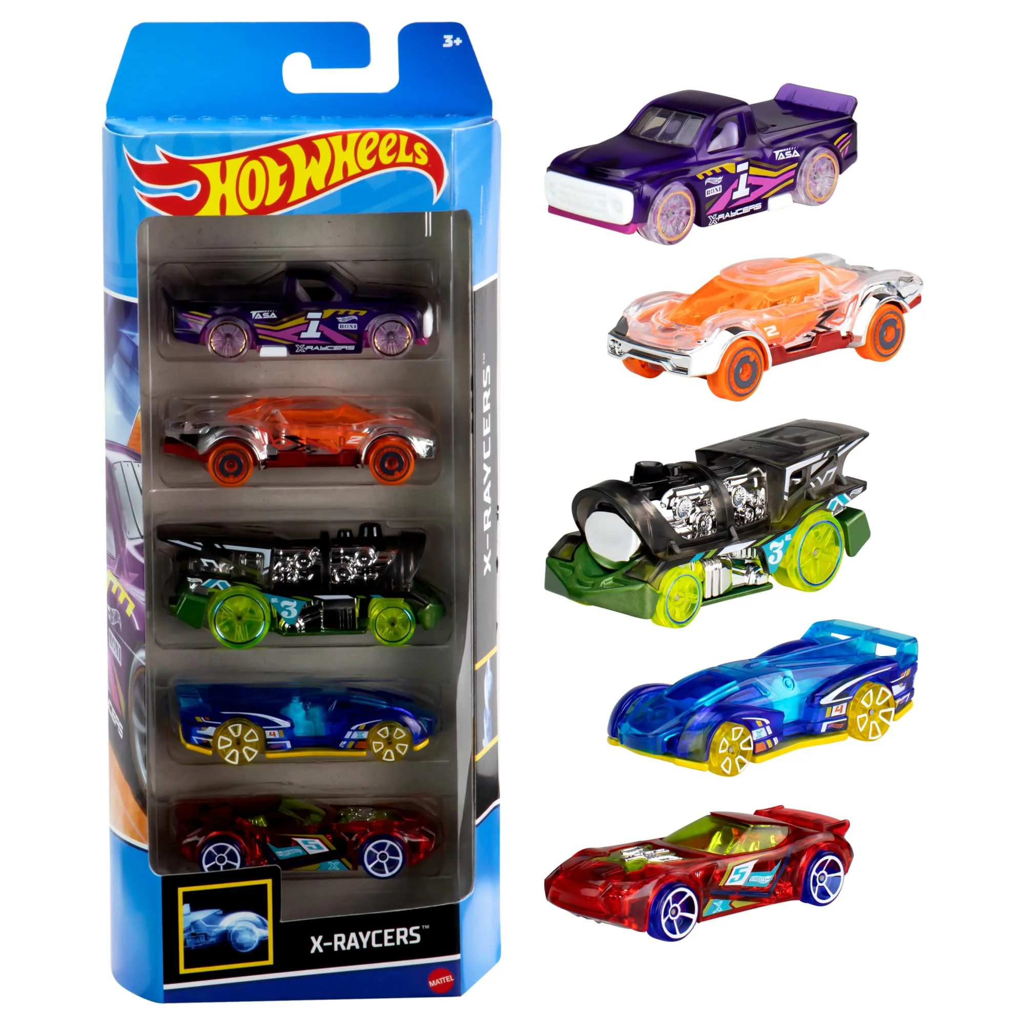 Hot Wheels 1806 - Geschenkset, je 5 Fahrzeuge, zufällige Autos/Fahrzeugmodelle, 5er Pack, 24.13 x 10.67 x 4.06 cm - Image 6