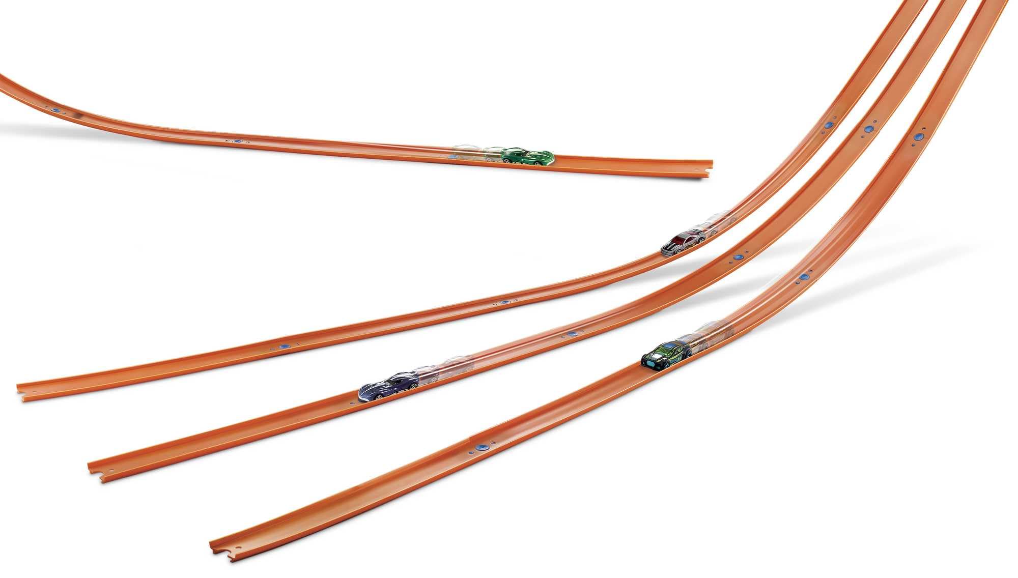 Hot Wheels Bahn Track Builder, Verbindungsstücke (12m) für Autorennbahnen der Hot Wheels Autos, inkl. 1 Spielzeugauto, zur individuellen Gestaltung, Auto Spielzeug, Spielzeug ab 4 Jahre, FTL69 - Image 3
