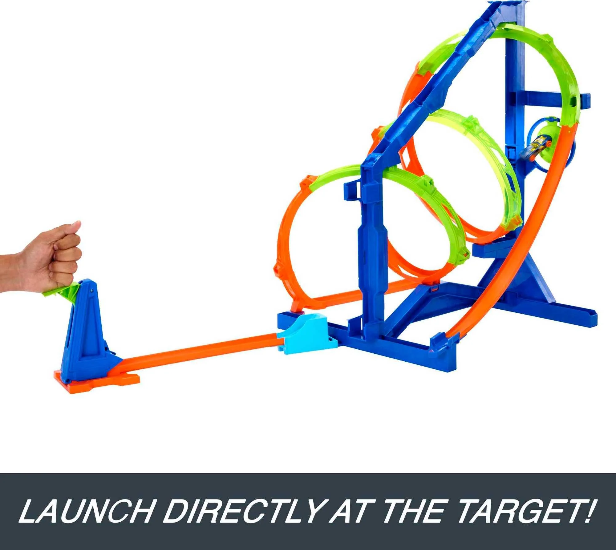 HOT WHEELS Looping-Twister Set - Trackset mit dreifachem Korkenzieher-Looping und Aufbewahrungsbox, inklusive 1 Spielzeugauto, für Kinder ab 6 Jahren, HMX41 - Image 4