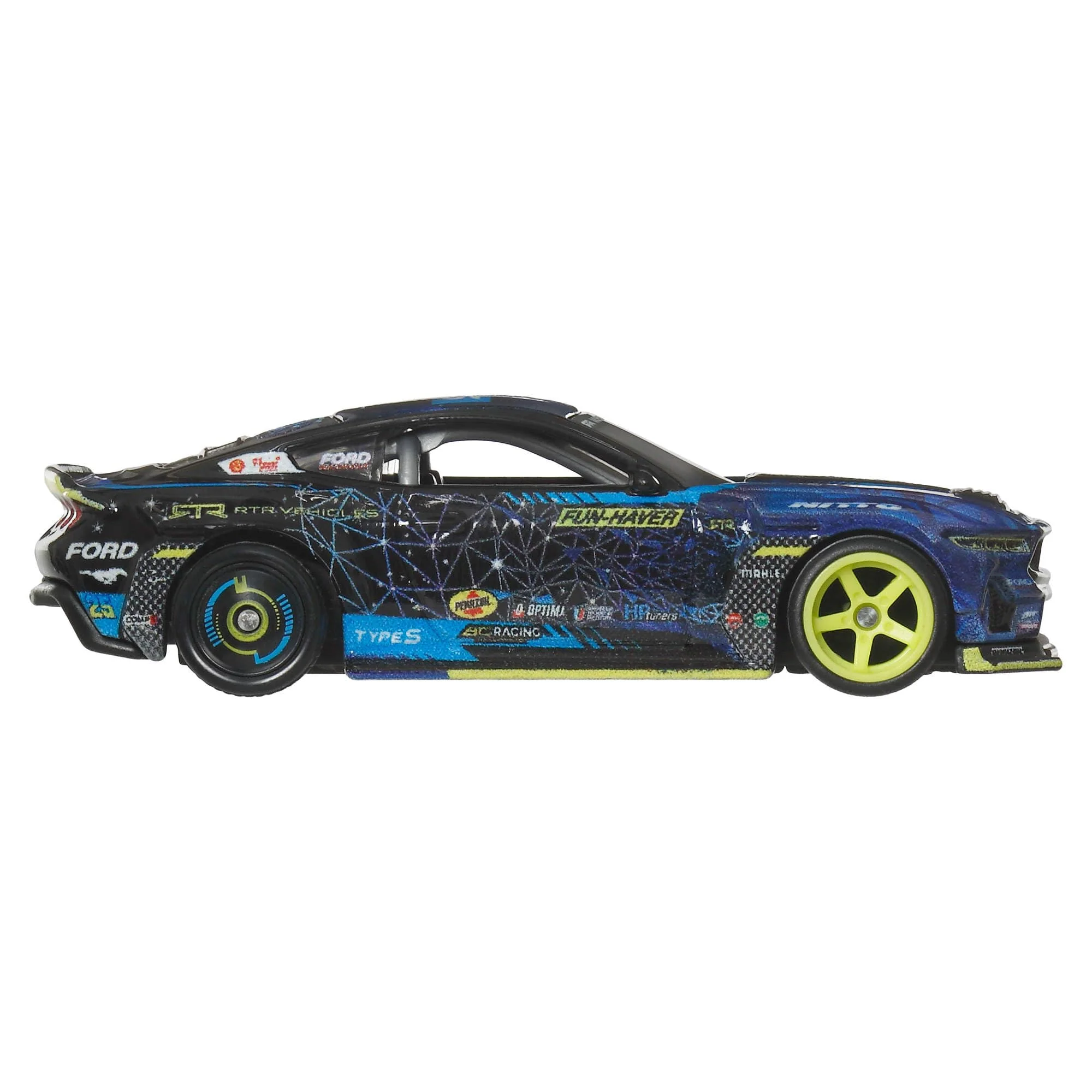 Hot Wheels Premium Car Culture Sammel-Spielzeugauto, Die-Cast RTR Mustang Drift im Maßstab 1:64, Circuit Legends Fahrzeug mit Real Riders-Rädern, JBK48 - Image 3