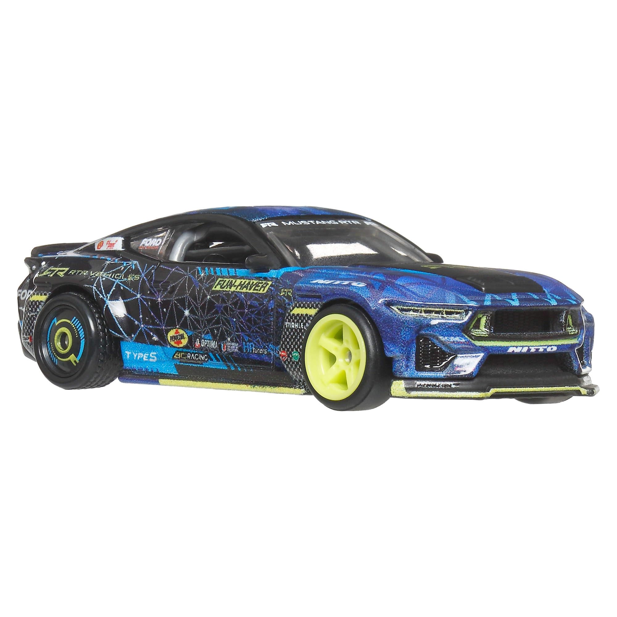Hot Wheels Premium Car Culture Sammel-Spielzeugauto, Die-Cast RTR Mustang Drift im Maßstab 1:64, Circuit Legends Fahrzeug mit Real Riders-Rädern, JBK48 - Image 6