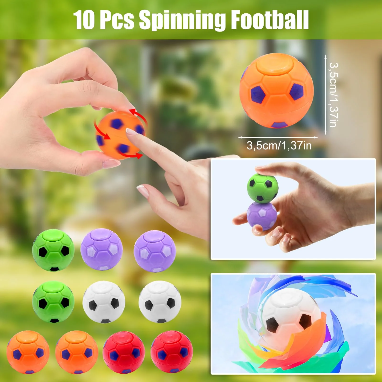 HOVIBU 112 Pcs Fußball Party Mitgebsel Kinder, Geschenke Kindergeburtstag Mit Taschen, Schlüsselanhänger, Schnapparmband, Sticker, Spinning-Fußball, Für Junge Und Mädchen - Image 5