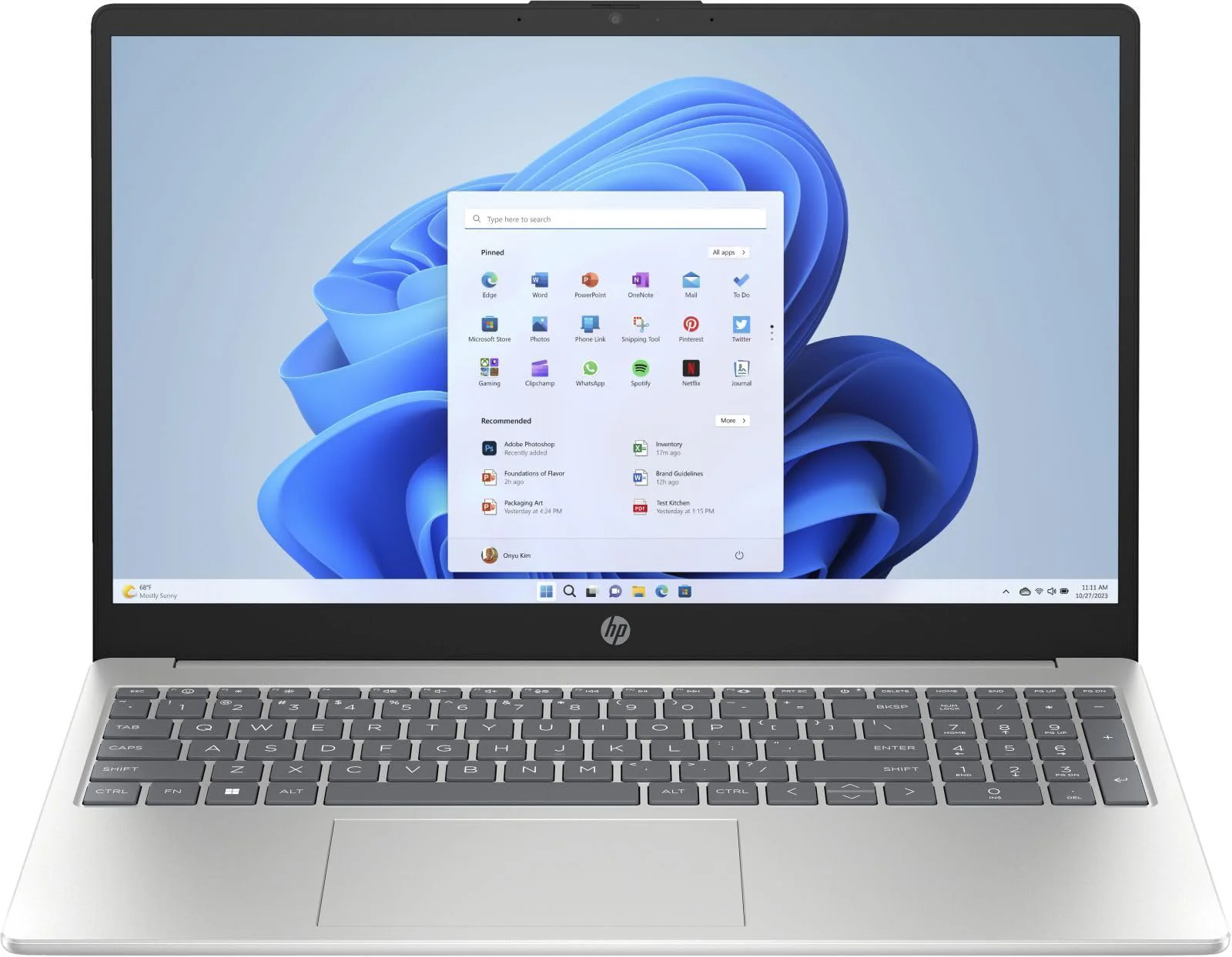 HP 15-fd1058ng C5 16 O W11H (Silber, Windows 11 Home 64-Bit, 39.6 cm (15.6 Zoll), 512 GB SSD)