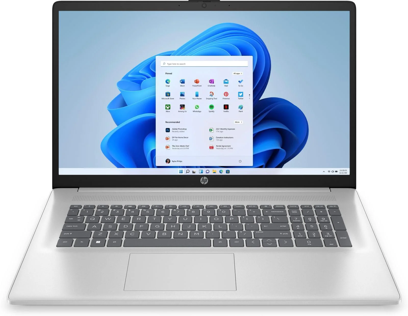 HP 17,3" Full-HD Laptop Silber i5-1334U 16GB/512GB SSD Windows 11 17-cn3458ng