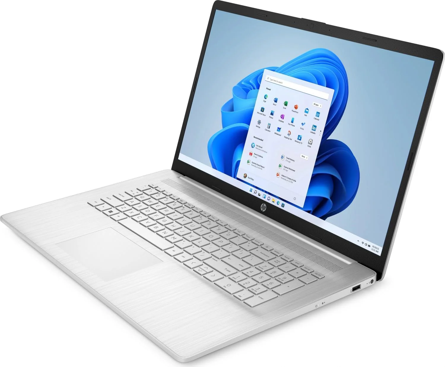 HP (17,3 Zoll FullHD Notebook (AMD Ryzen5 7520U 8-Thread 3.80 GHz, 16 GB DDR5, 512 GB SSD, Radeon 610M Grafik 4GB, HDMI, Webcam, Bluetooth, USB 3.0, WLAN, Windows 11 Prof., MS Office) - 7653 - Image 5