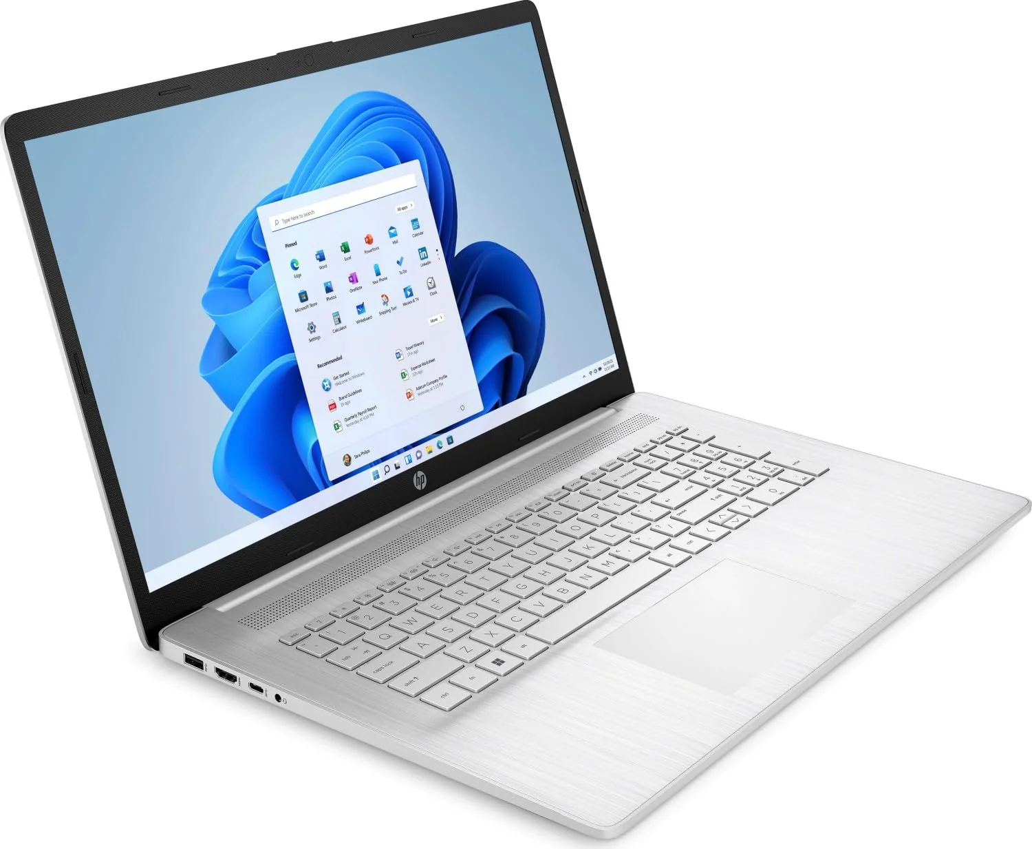 HP (17,3 Zoll FullHD Notebook (AMD Ryzen5 7520U 8-Thread 3.80 GHz, 16 GB DDR5, 512 GB SSD, Radeon 610M Grafik 4GB, HDMI, Webcam, Bluetooth, USB 3.0, WLAN, Windows 11 Prof., MS Office) - 7653 - Image 6