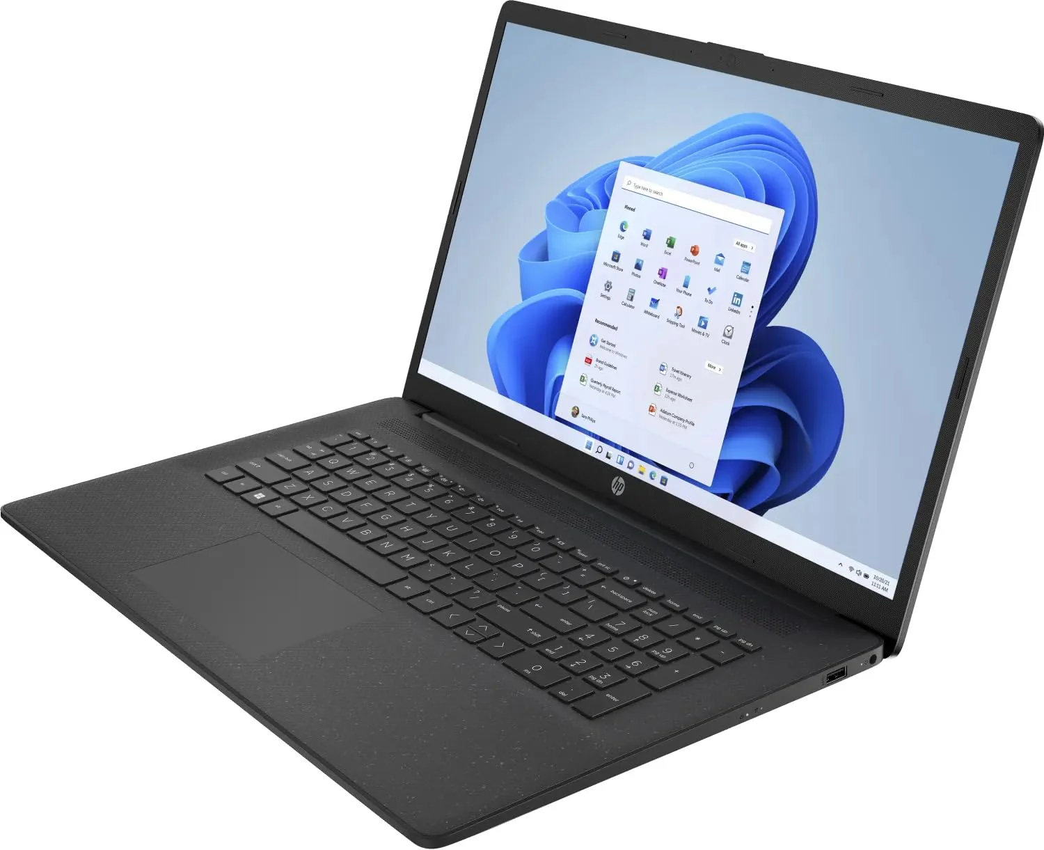 HP (17,3 Zoll FullHD Notebook (AMD Ryzen5 7520U 8-Thread 3.80 GHz, 8 GB DDR5, 512 GB SSD, Radeon 610M Grafik 4GB, HDMI, Webcam, Bluetooth, USB 3.0, WLAN, Windows 11 Prof., MS Office) - 7934 - Image 5