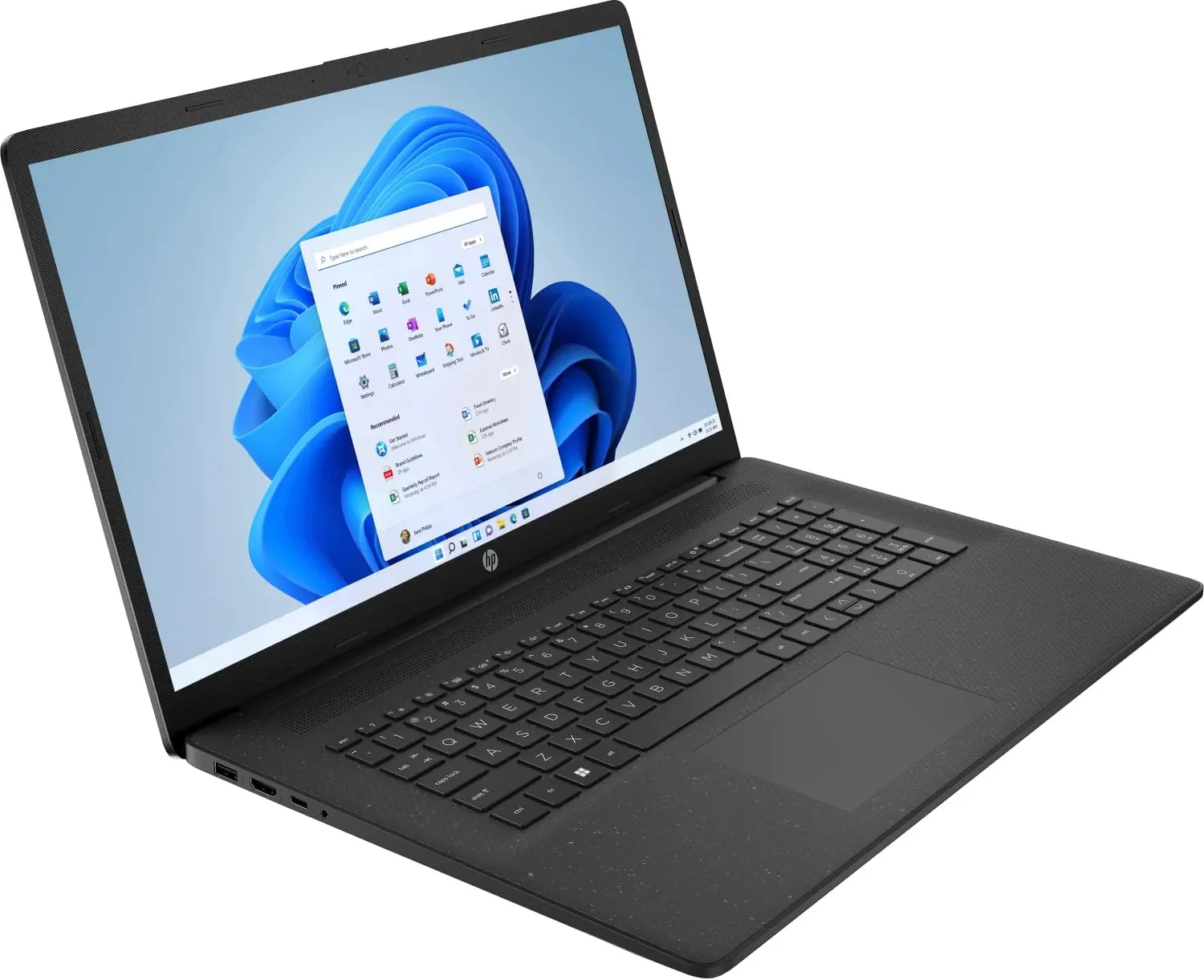HP (17,3 Zoll FullHD Notebook (AMD Ryzen5 7520U 8-Thread 3.80 GHz, 8 GB DDR5, 512 GB SSD, Radeon 610M Grafik 4GB, HDMI, Webcam, Bluetooth, USB 3.0, WLAN, Windows 11 Prof., MS Office) - 7934 - Image 6