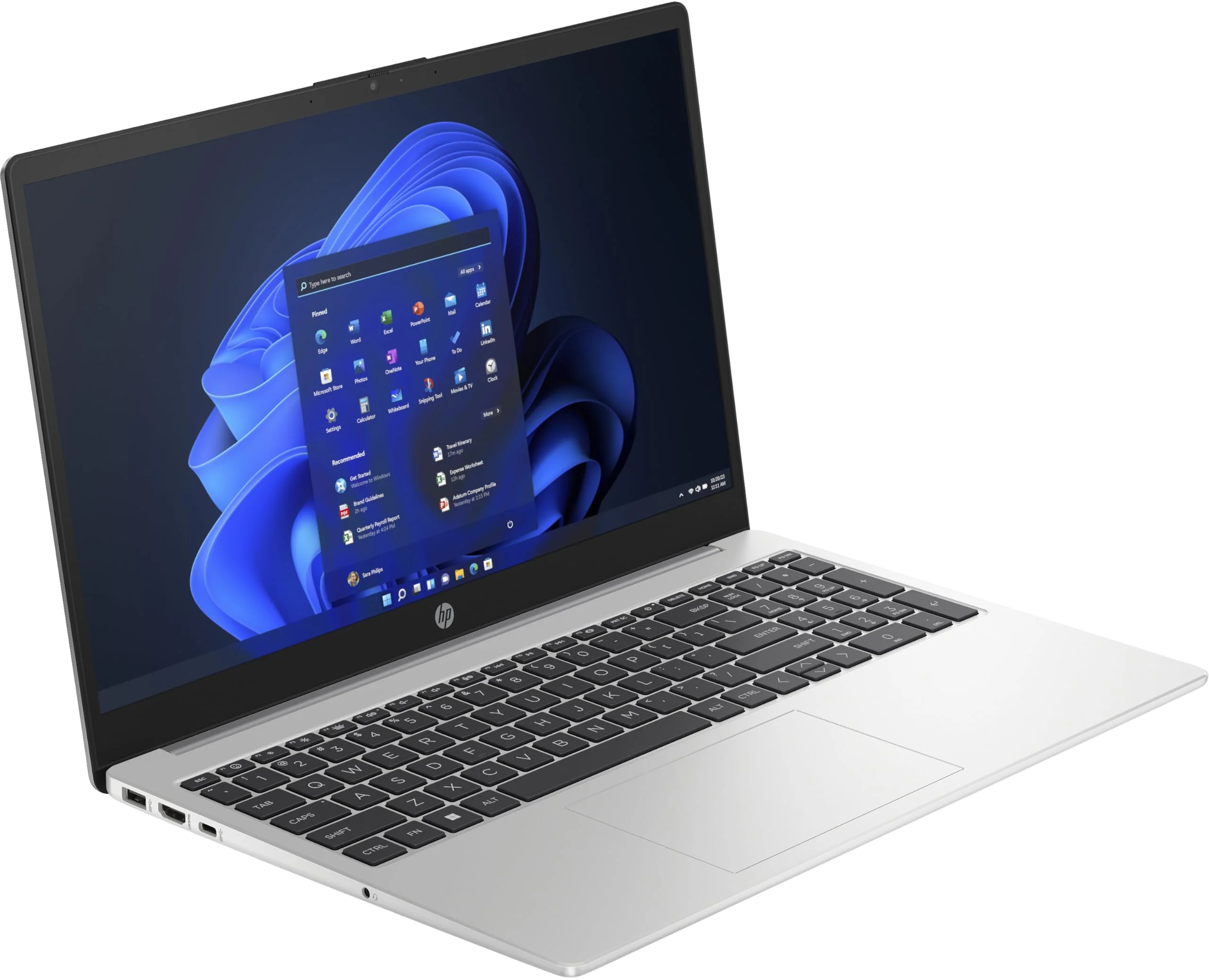 HP 255 G10 Business Laptop 15,6" Entspiegeltes FHD-Display AMD Ryzen R3-7320U 8 GB DDR4 RAM 256 GB SSD AMD Radeon Grafik Windows 11 Home QWERTZ Tastatur Silber - Image 7