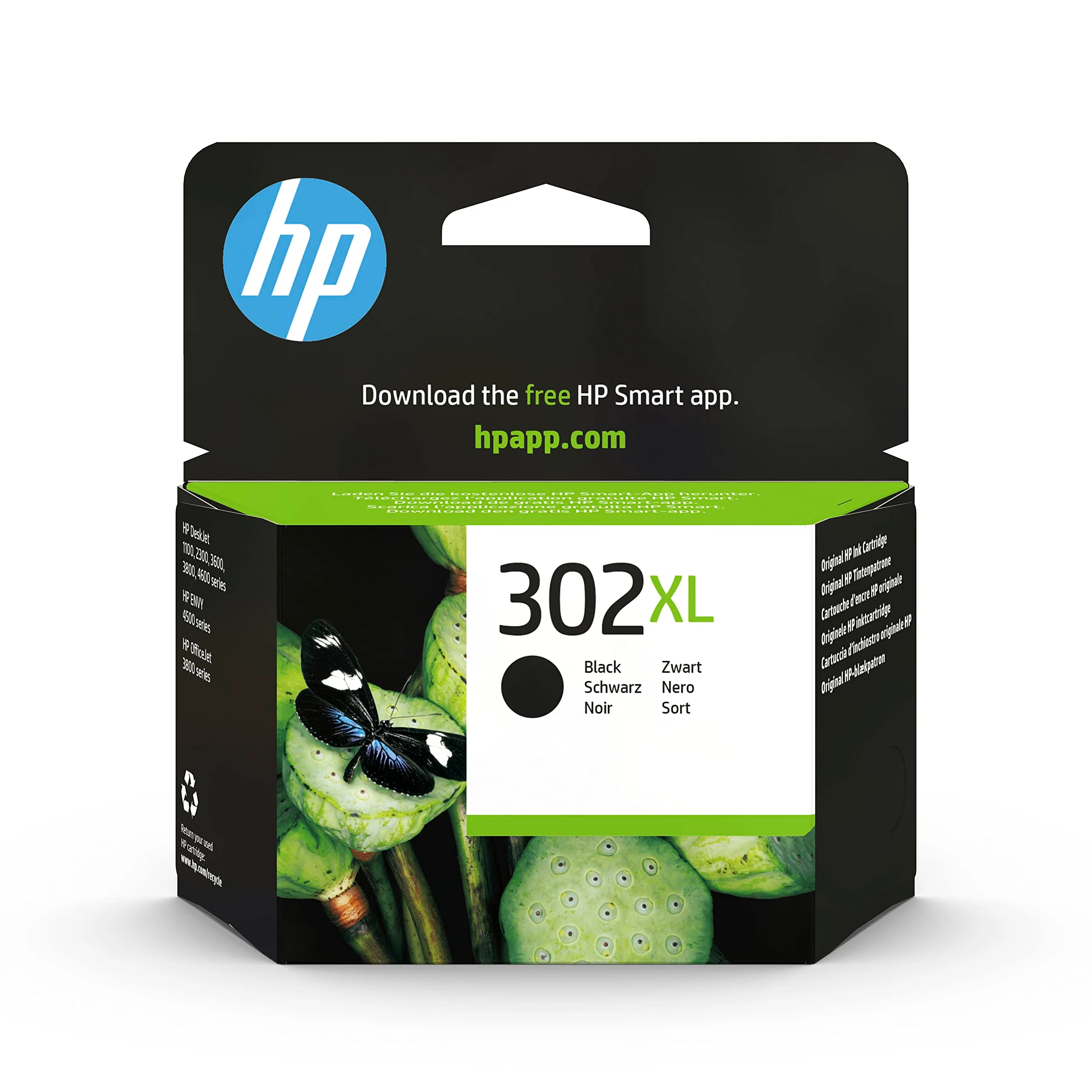 HP 302XL (F6U68AE) Original Druckerpatrone Schwarz mit hoher Reichweite für HP DeskJet 1110, 213x, 363x, HP ENVY 452x, HP OfficeJet 383x, 465x, 52x - Image 3