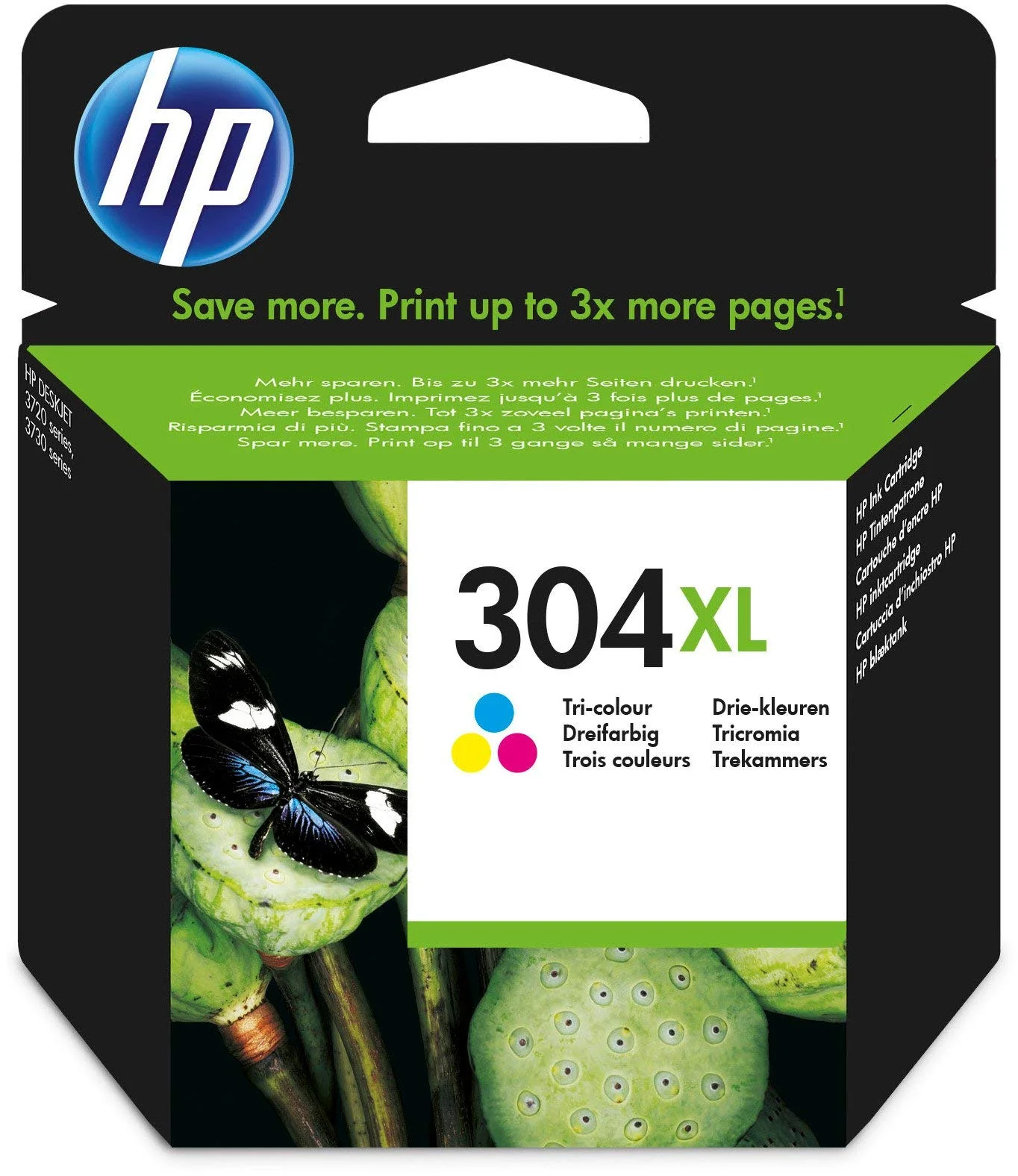 HP 304XL (N9K07AE) Original Druckerpatrone Farbe mit hoher Reichweite für HP DeskJet 26xx, 37xx, HP ENVY 50xx - Image 4