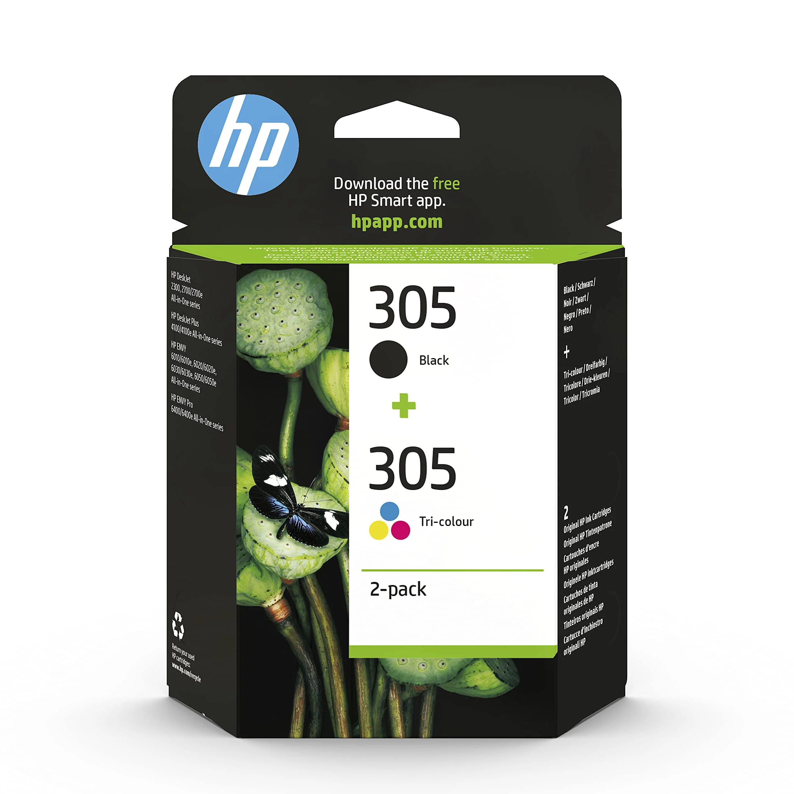 HP 305 (6ZD17AE) Original Druckerpatrone,1xSchwarz,1xFarbe für HP DeskJet 2300, 2700, 2800, 4100, 4200 series,HP DeskJet Plus 4100 series, HP ENVY 6010,6020,6030,6400 series, HP ENVY Pro 6400 series - Image 5