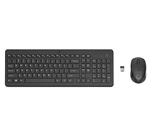 HP 330 Wireless Maus & Tastatur, QWERTZ, USB-A Dongle, 2,4-GHz Kabellos, 1600 DPI, Schwarz - Image 14
