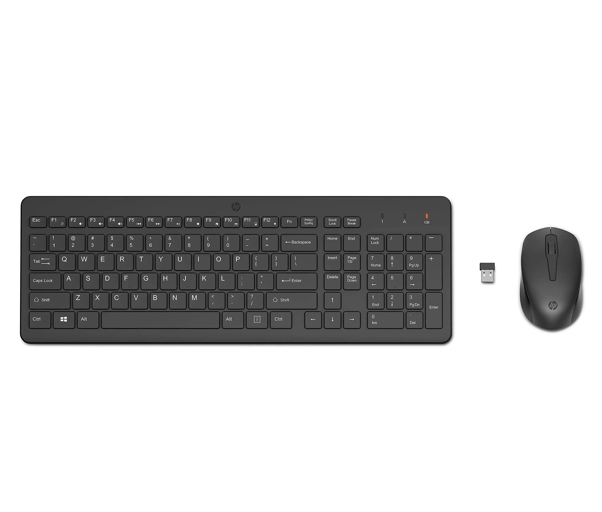 HP 330 Wireless Maus & Tastatur, QWERTZ, USB-A Dongle, 2,4-GHz Kabellos, 1600 DPI, Schwarz - Image 15