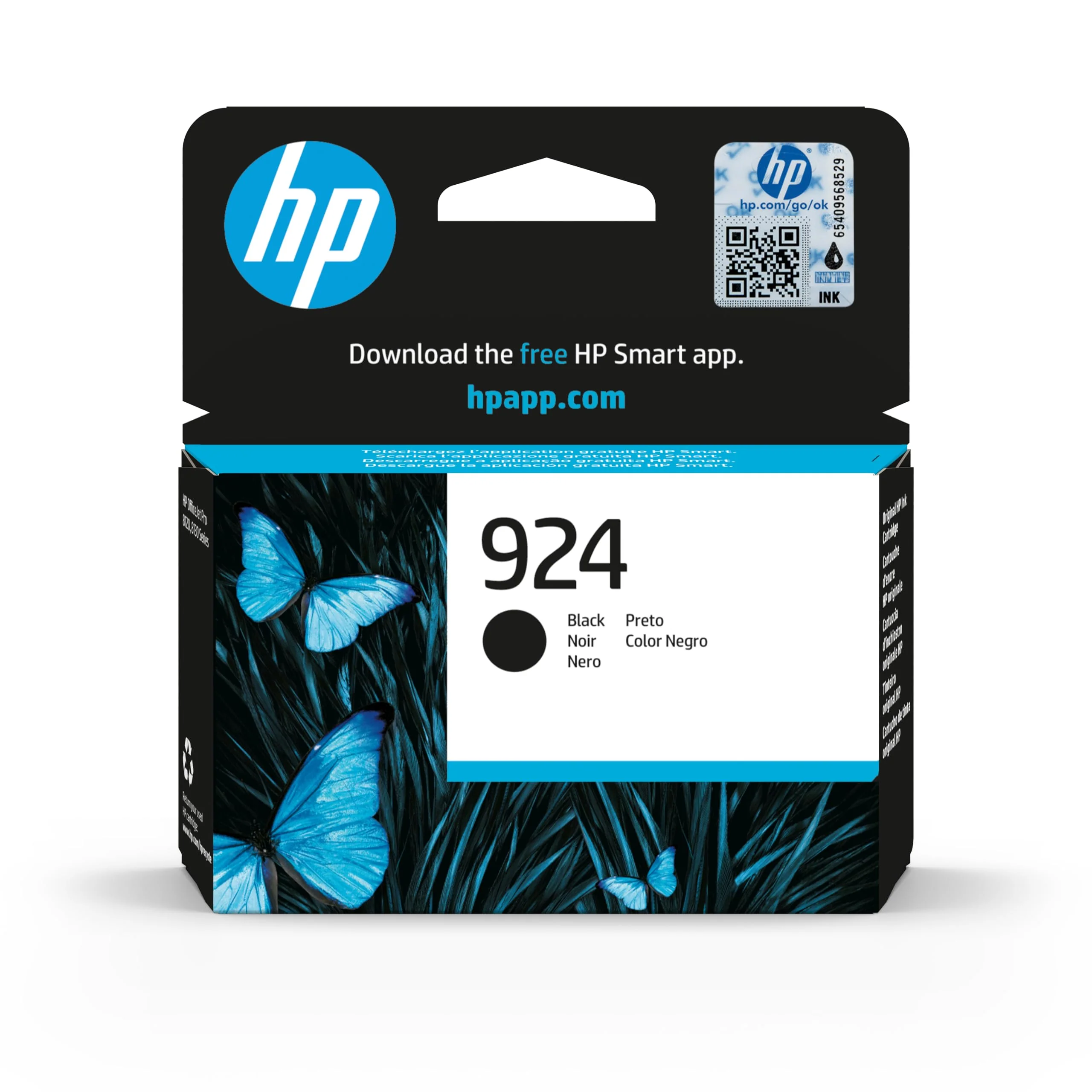 HP 924 (‎‎4K0U6NE) Schwarz Original Druckerpatrone, für HP OfficeJet Pro 8124e, 8122e, 8132e, 8135e, 8134e, 8125e All-in-One-Drucker - Image 5