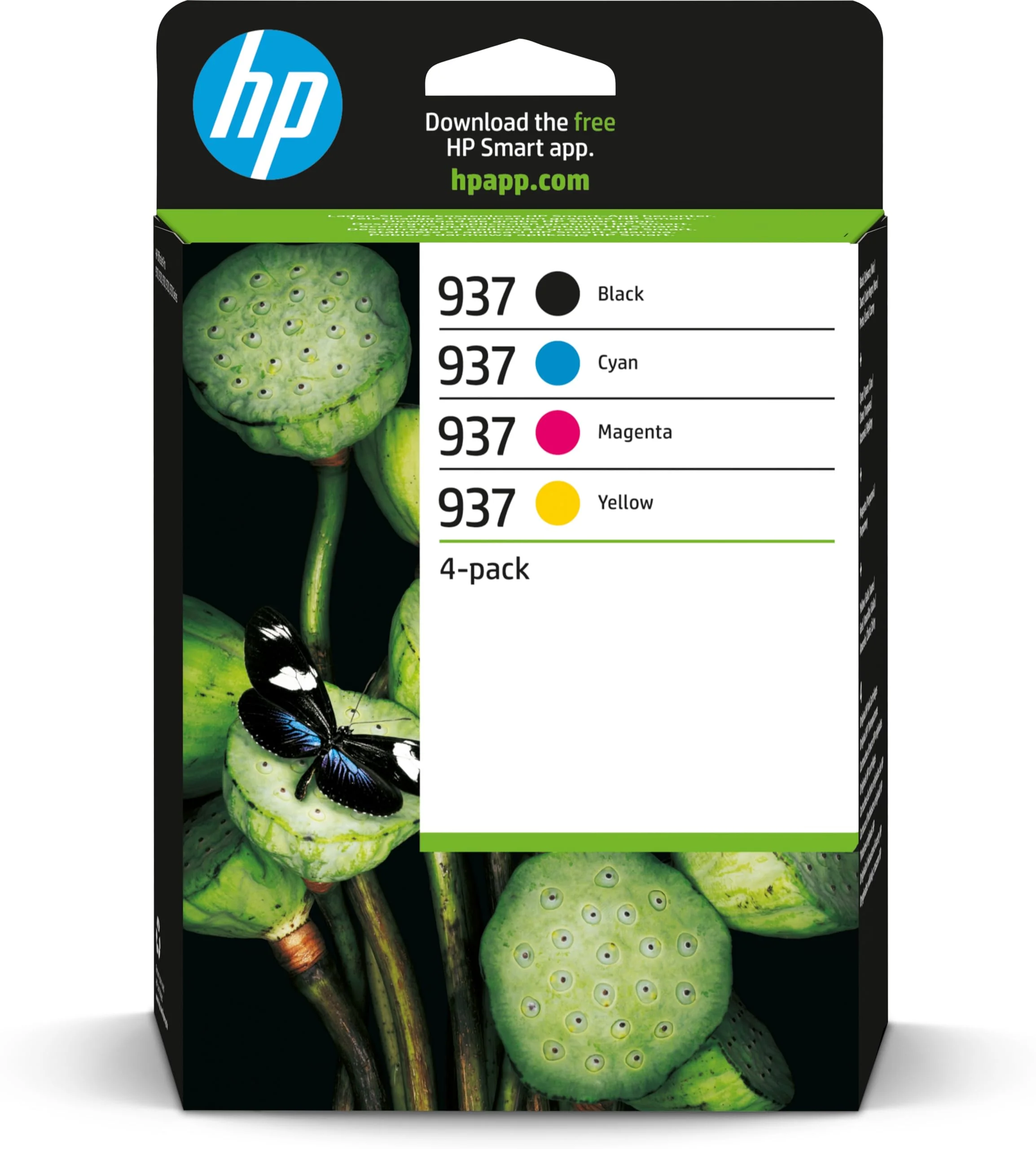 HP 937 (6C400NE) Multipack Original Druckerpatrone, Schwarz + Farben, 1xSchwarz, 1xCyan, 1xMagenta, 1xGelb für OfficeJet Pro 9720e; 9730e All-in-One Großformatdrucker; HP OfficeJet Pro 91xx Drucker - Image 7