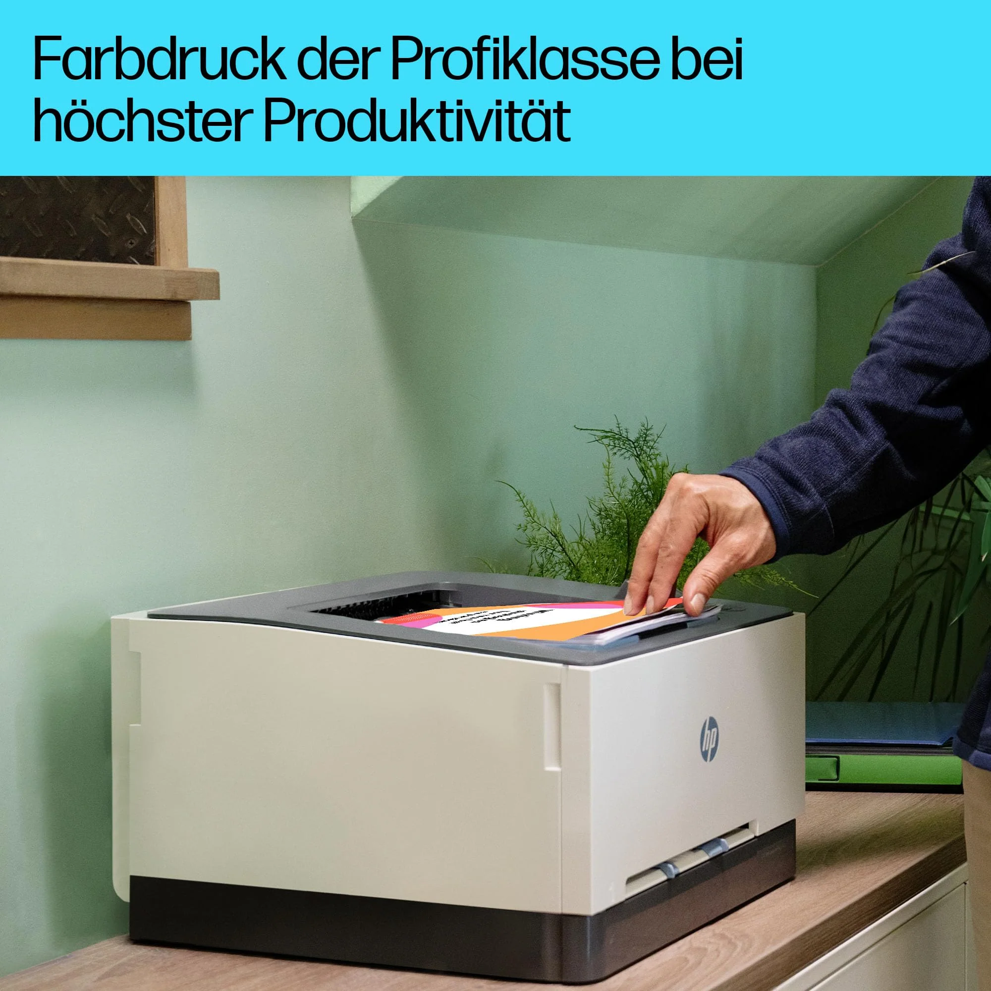 HP Color LaserJet Pro 3202dw Farblaserdrucker, Automatischer beidseitiger Druck, Hohe Druckgeschwindigkeit, Wi-Fi, High-Speed USB, Ethernet, HP Wolf Pro Security, Konzipiert für Arbeitsgruppen - Image 5