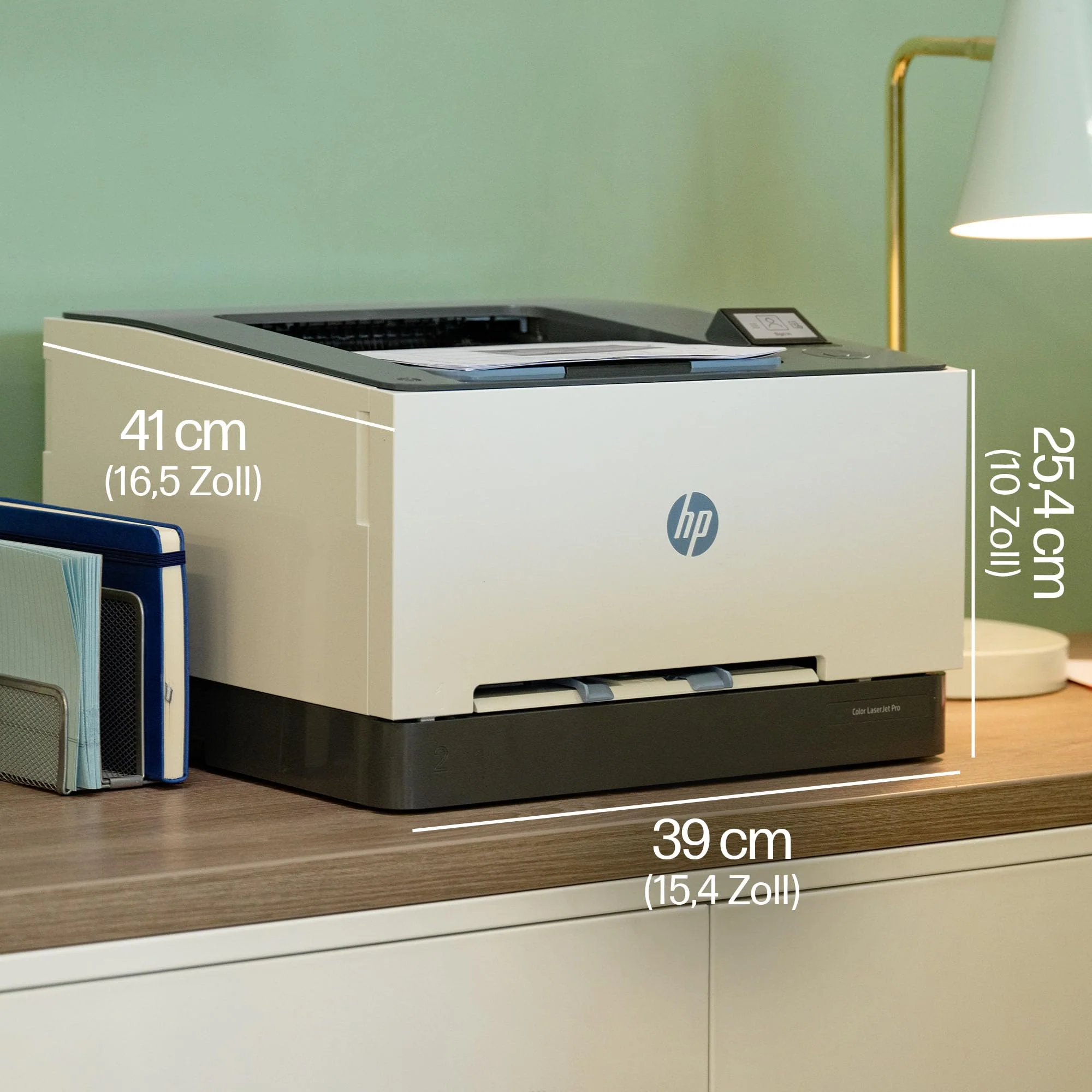 HP Color LaserJet Pro 3202dw Farblaserdrucker, Automatischer beidseitiger Druck, Hohe Druckgeschwindigkeit, Wi-Fi, High-Speed USB, Ethernet, HP Wolf Pro Security, Konzipiert für Arbeitsgruppen - Image 9