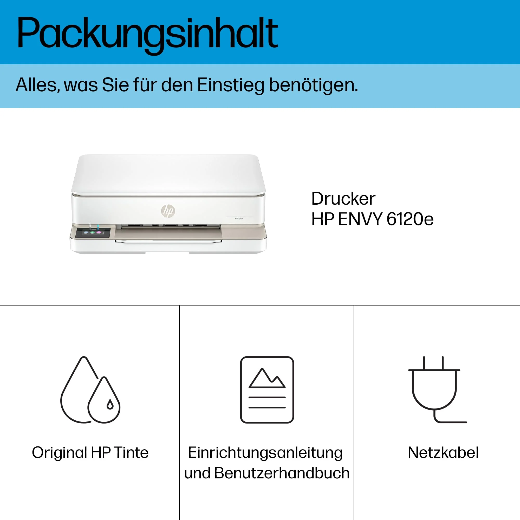 HP ENVY 6120e , Multifunktionsdrucker, 3 Monate gratis drucken mit HP Instant Ink inklusive, Drucken, Kopieren, Scannen, Mobiler Faxversand, Wi-Fi, Beidseitiger Druck - Image 12
