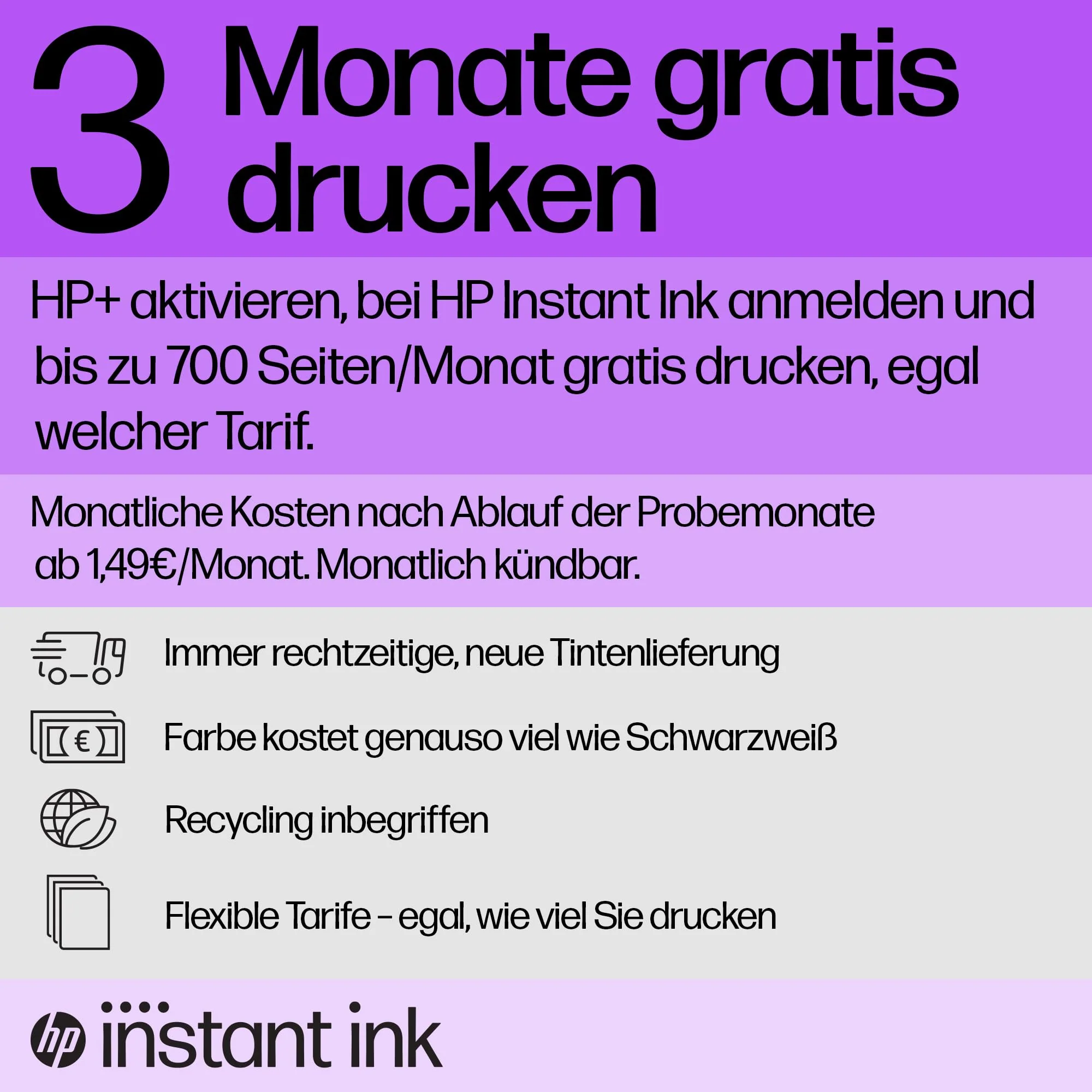 HP ENVY 6120e , Multifunktionsdrucker, 3 Monate gratis drucken mit HP Instant Ink inklusive, Drucken, Kopieren, Scannen, Mobiler Faxversand, Wi-Fi, Beidseitiger Druck - Image 3