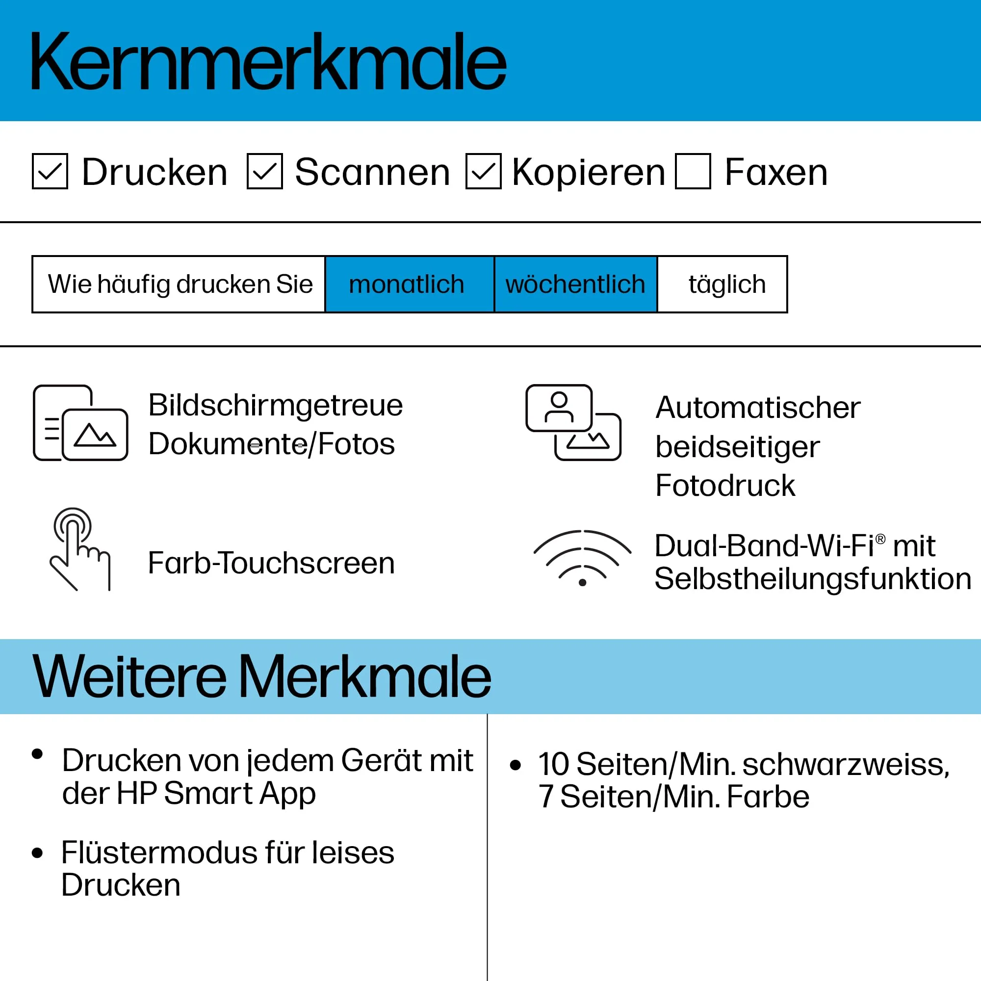 HP ENVY 6120e , Multifunktionsdrucker, 3 Monate gratis drucken mit HP Instant Ink inklusive, Drucken, Kopieren, Scannen, Mobiler Faxversand, Wi-Fi, Beidseitiger Druck - Image 4