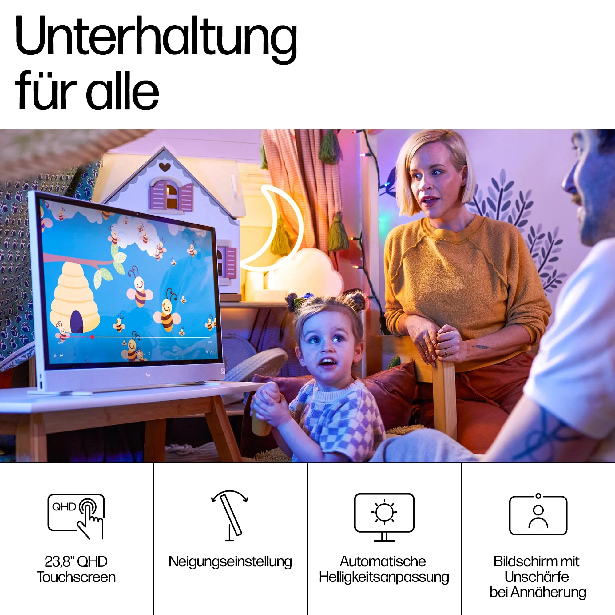 HP Envy Move All-in-One PC, 23,8" QHD Display, Intel Core i5-1335U, 16 GB DDR5 RAM, 512 GB SSD, Intel UHD Grafik, Windows 11 Home, Weiß - Image 6