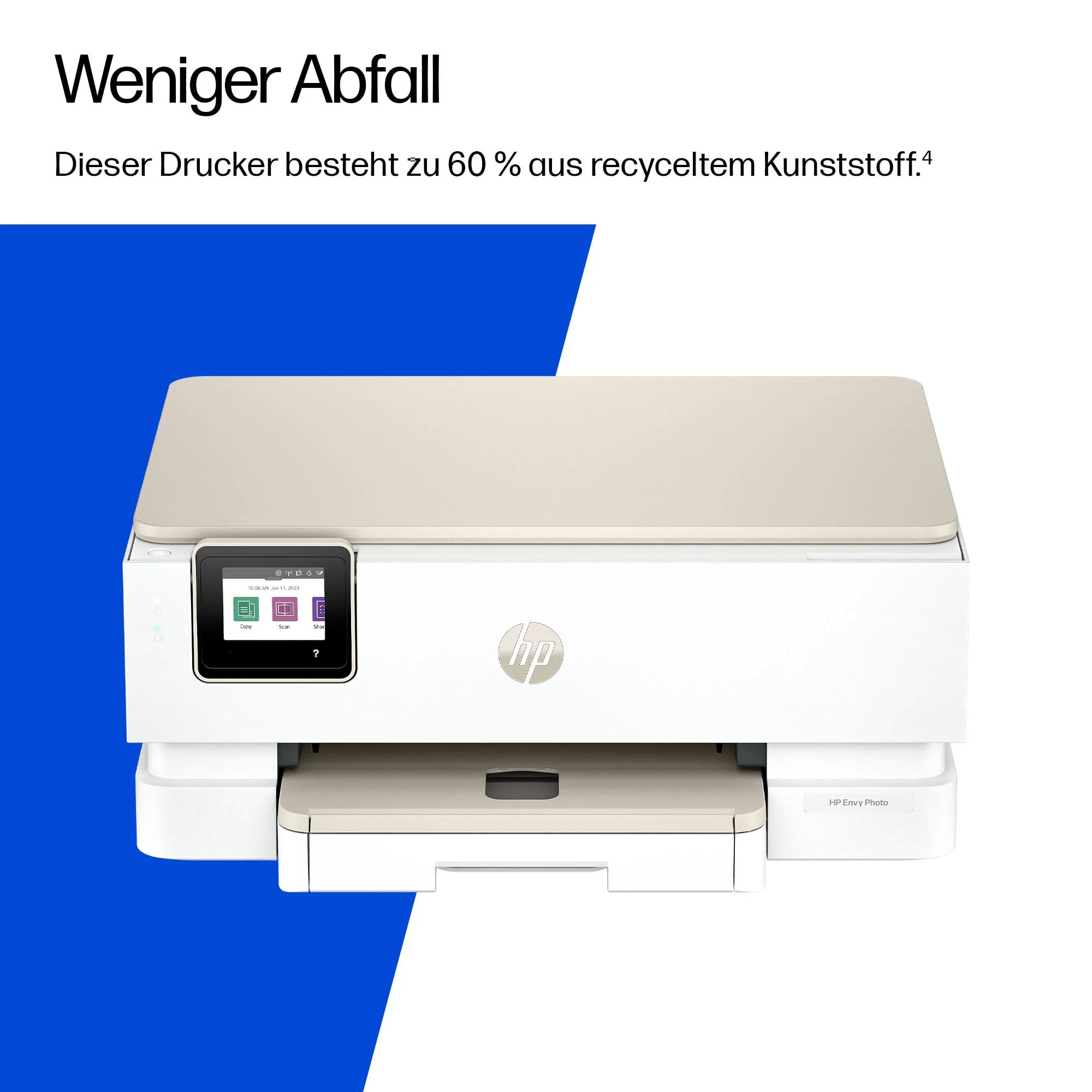 HP Envy Photo 7230 Multifunktionsdrucker, Tintenstrahldrucker, 6 Monate gratis drucken Instant Ink inklusive, Drucken, Scannen, Kopieren, Fotodruck, DIN A4, WiFi, USB - Image 6
