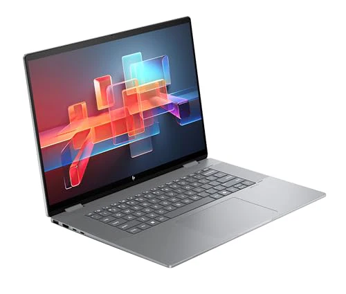 HP Envy x360 2-in1 Convertible Laptop PC | AMD Ryzen 5 8640HS | KI optimiert | 16” WUXGA Touchscreen | 16GB RAM | 512GB SSD | AMD Radeon-Grafikeinheit | Windows 11 Home | QWERTZ Copilot Key | Silber - Image 3