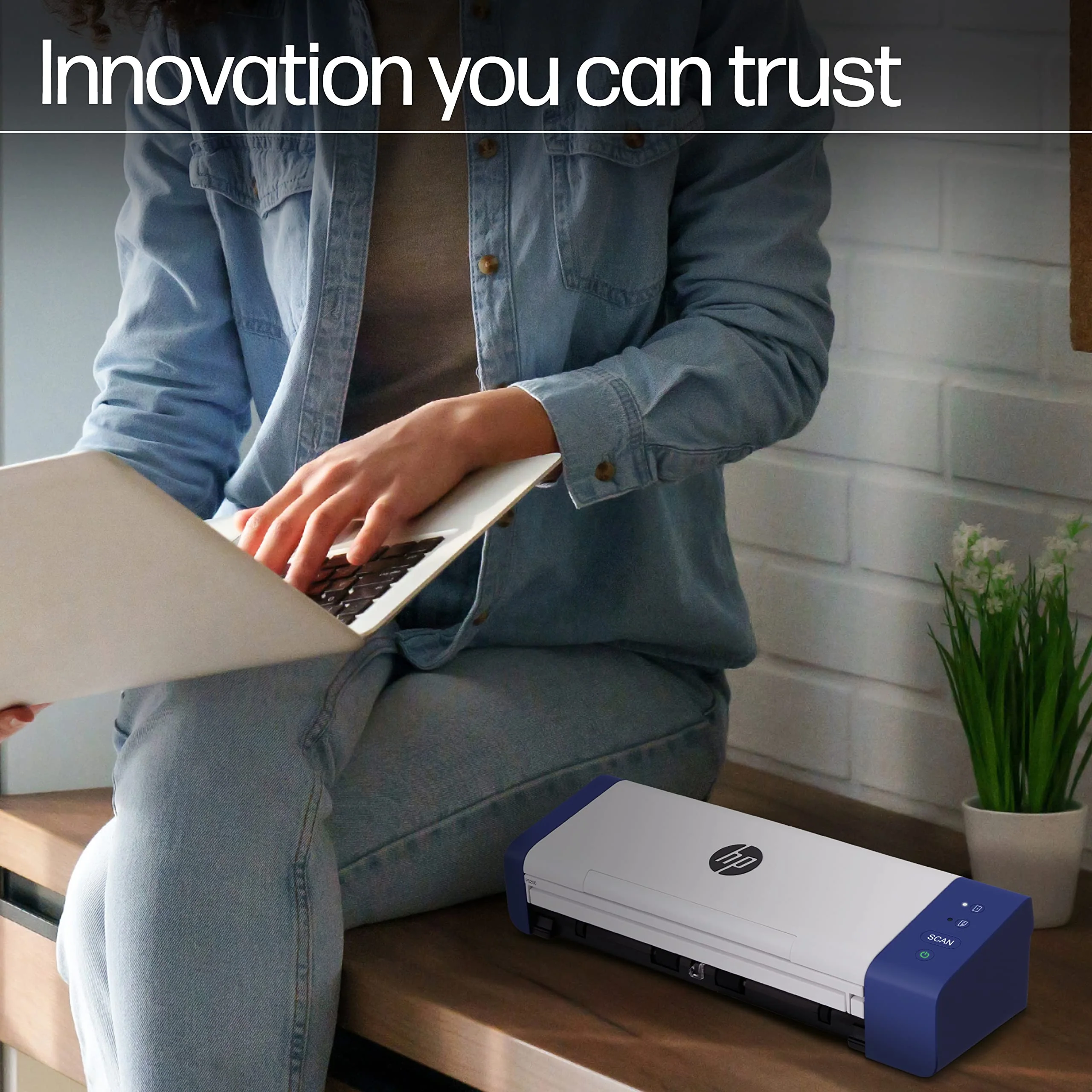 HP Kompakter Desktop Duplex USB Mobiler Dokumenten- & Foto-Scanner mit Auto-Feed Tray für tragbares 2-seitiges digitales Scannen - Image 2