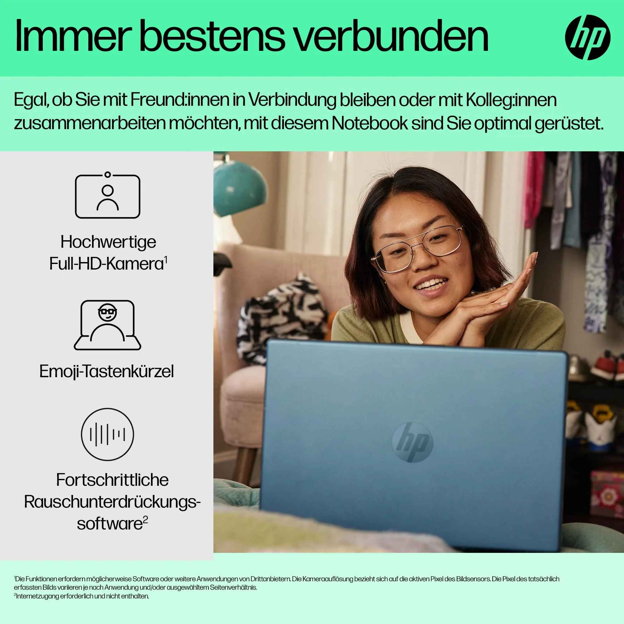 HP Laptop | 14" FHD-Display | Intel Core i7-1355U | 16 GB DDR4 RAM | 512 GB SSD | Intel Iris Xᵉ-Grafikkarte | Windows 11 Home | Blau - Image 7