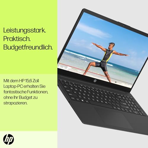 HP Laptop | 15,6" FHD Display | Intel Core i3-N305 | 8 GB DDR4 RAM | 512 GB SSD | Intel UHD Graphics | Windows 11 Home | QWERTZ | Jet Black - Image 10