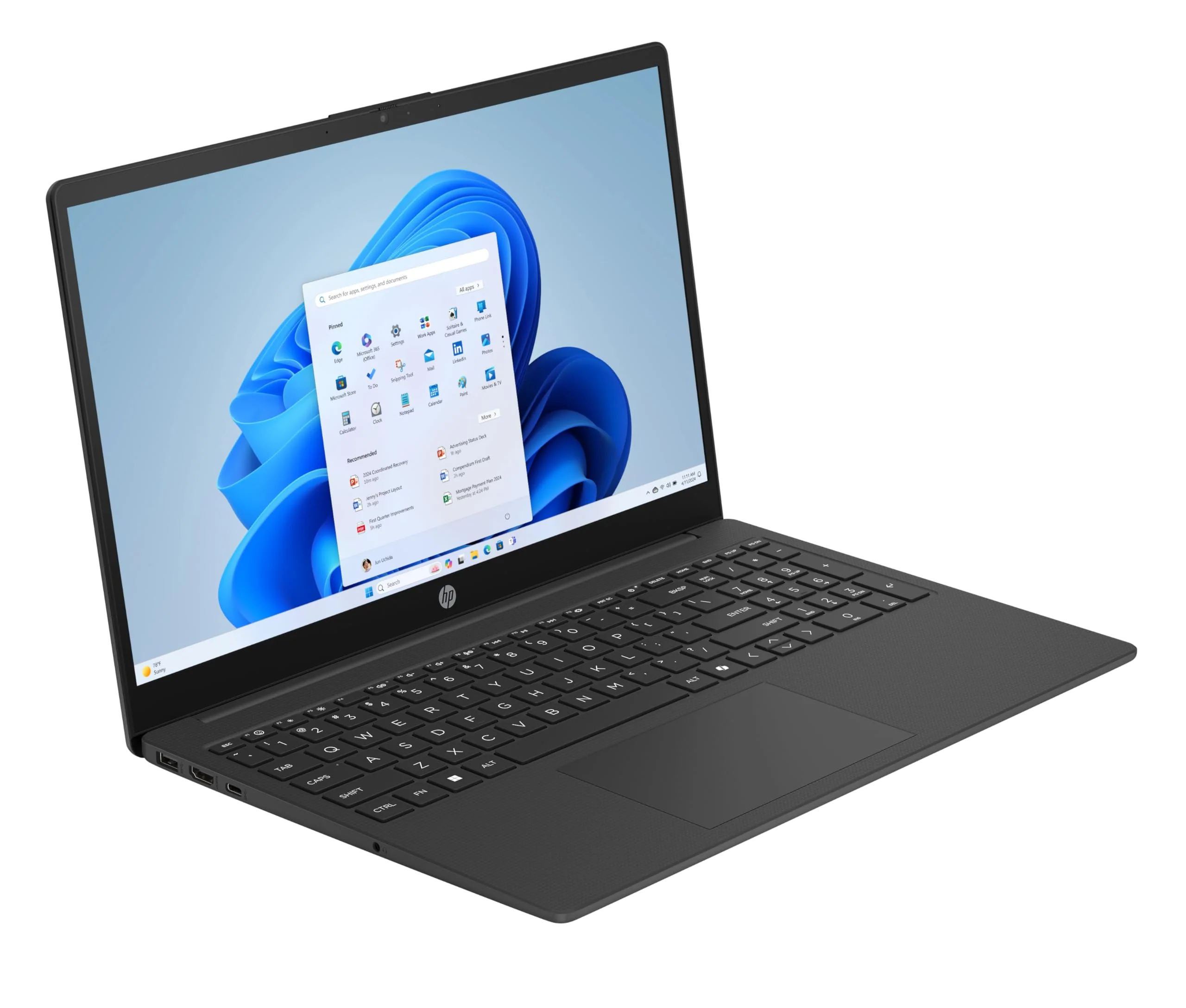 HP Laptop | 15,6" FHD Display | Intel Core i3-N305 | 8 GB DDR4 RAM | 512 GB SSD | Intel UHD Graphics | Windows 11 Home | QWERTZ | Jet Black - Image 14