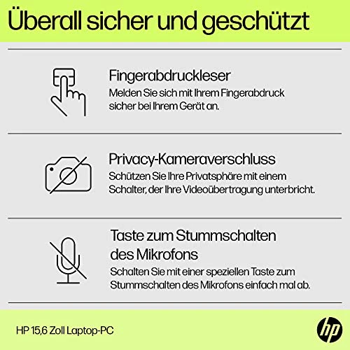 HP Laptop | 15,6" FHD Display | Intel Core i3-N305 | 8 GB DDR4 RAM | 512 GB SSD | Intel UHD Graphics | Windows 11 Home | QWERTZ | Jet Black - Image 5