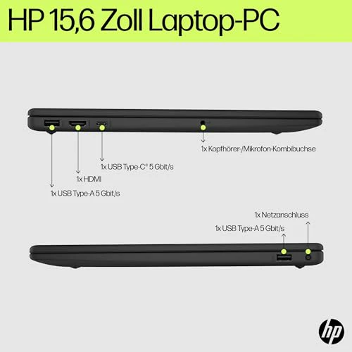 HP Laptop | 15,6" FHD Display | Intel Core i3-N305 | 8 GB DDR4 RAM | 512 GB SSD | Intel UHD Graphics | Windows 11 Home | QWERTZ | Jet Black - Image 6