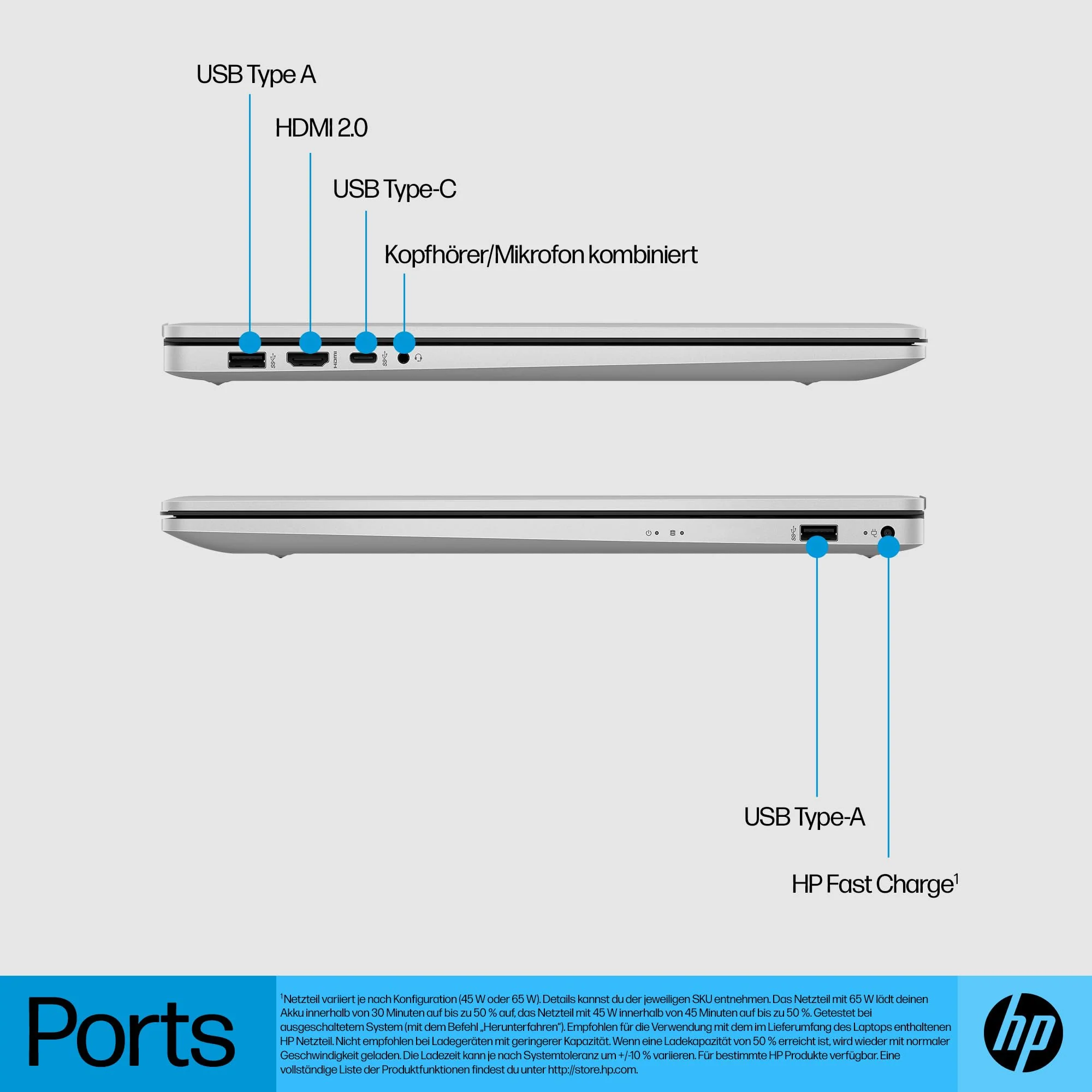 HP Laptop 17 mit Intel Core i7-1355U | 17,3" FHD Display | 16 GB DDR4 RAM | 1 TB SSD | Intel Graphics | Akkulaufzeit 8 Stunden | Windows 11 Home | QWERTZ | Silber - Image 10